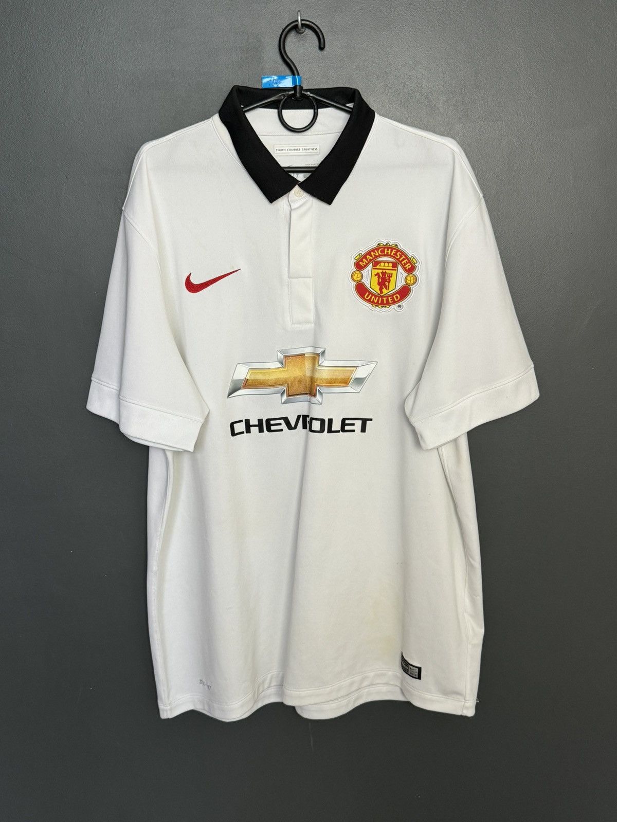 Nike Manchester United 14/15 Away Football Jersey T-Shirt Size US XL / EU 56 / 4 - 1 Thumbnail