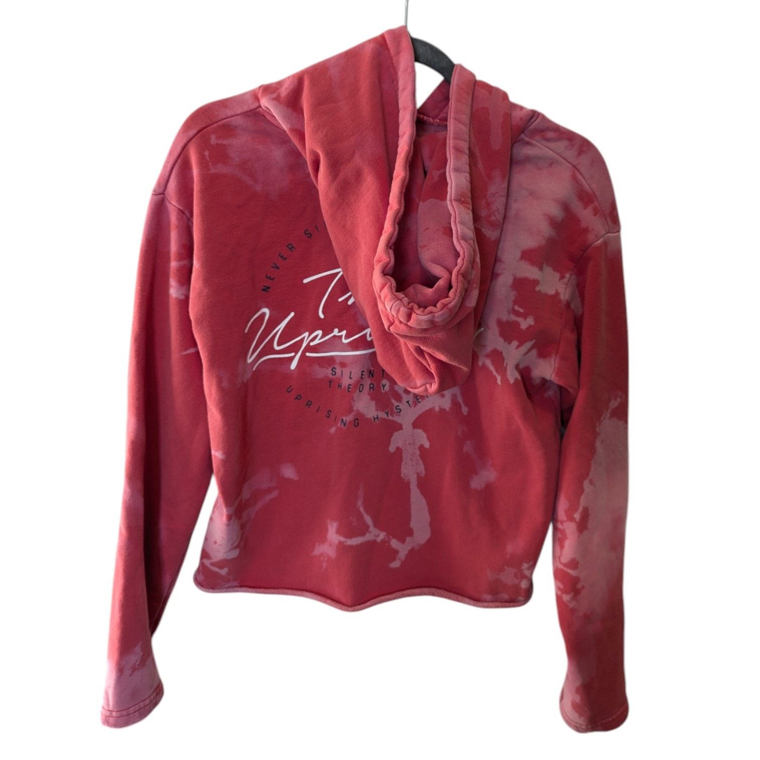 Other Silent Theory Tie-Dye Red The Uprising Hysteria Crop Hoodie Size L / US 10 / IT 46 - 3 Thumbnail