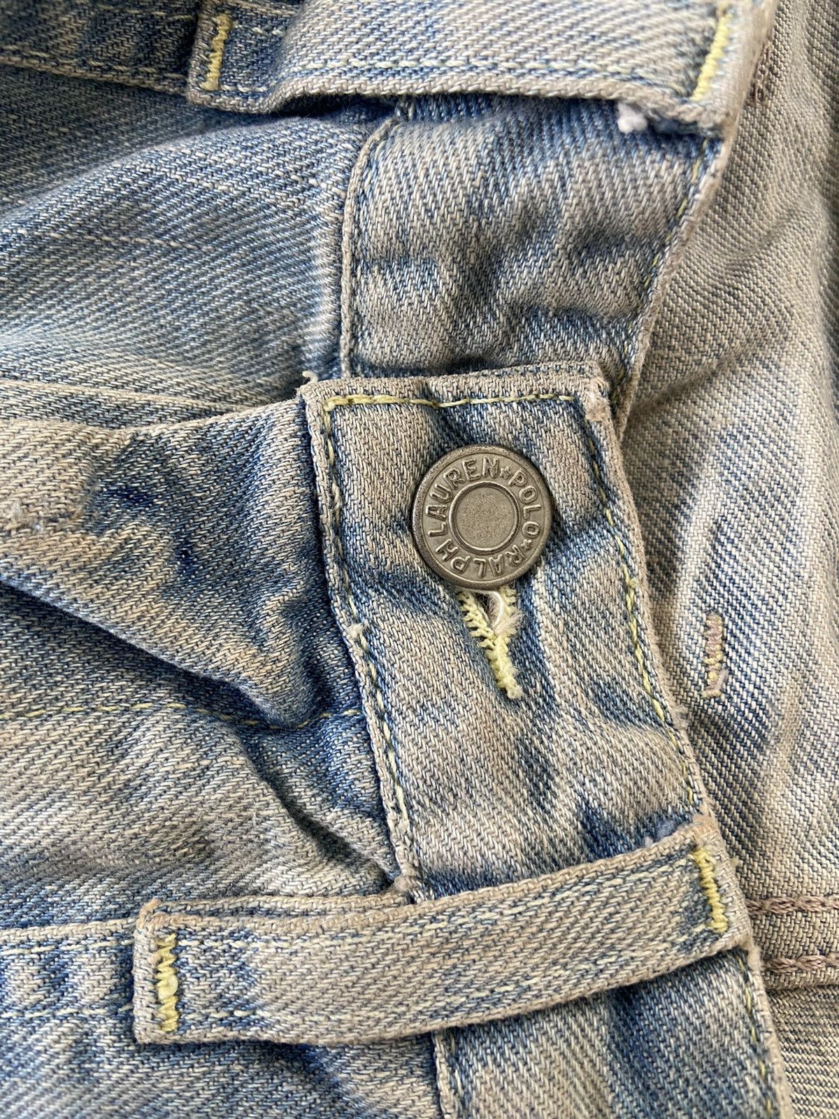 Ralph Lauren Vintage Ralph Lauren Zigzag Buckle Back Baker Denim Size US 34 / EU 50 - 8 Thumbnail