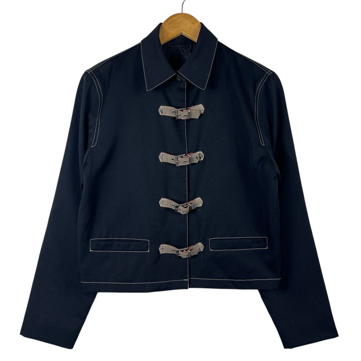 Jean Paul Gaultier 💥 Jean Paul Gaultier Junior Belted Cropped Jacket Size US S / EU 44-46 / 1 - 6 Thumbnail