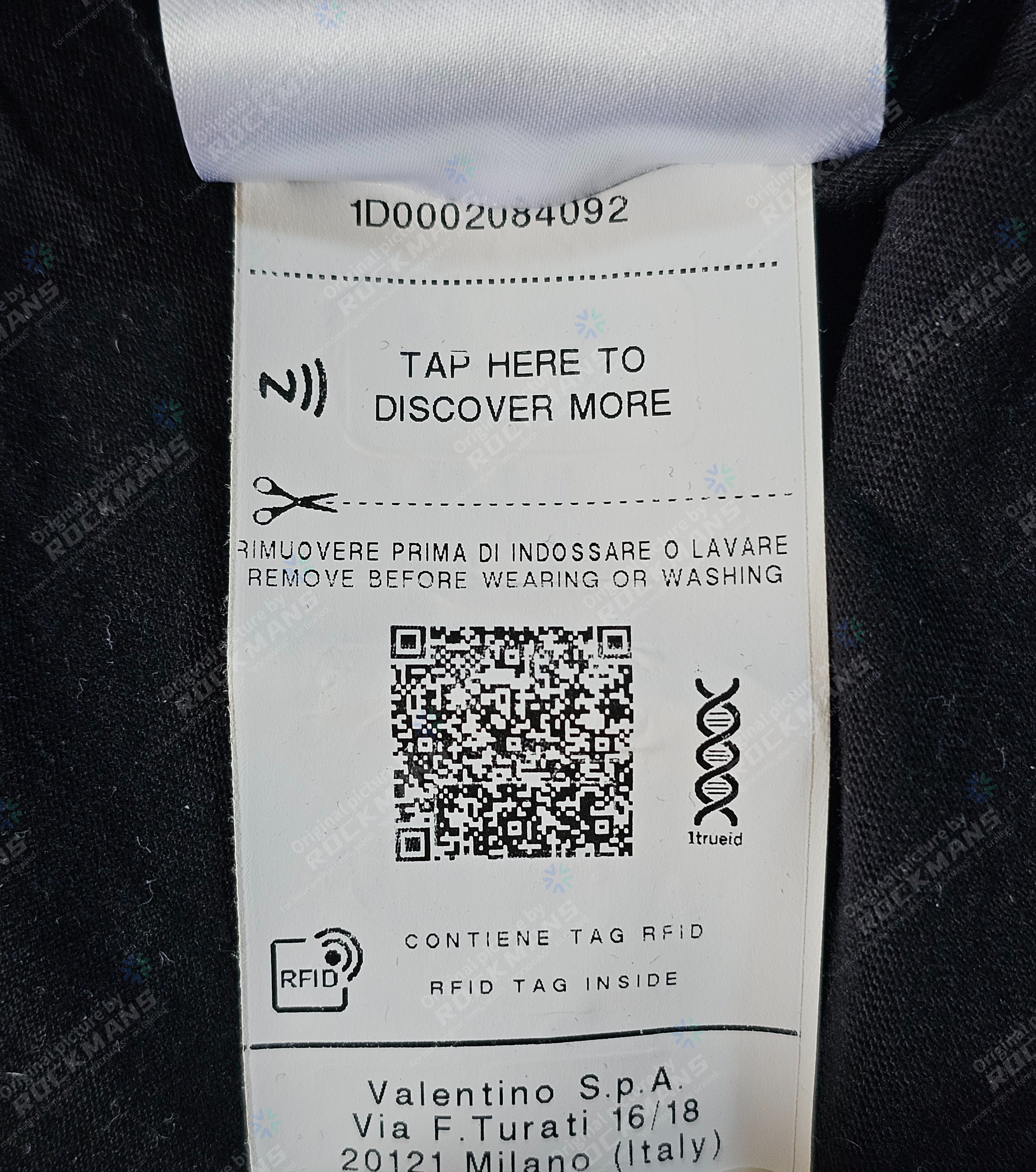 Valentino Valentino Unisex Black Logo Print Size S Size US S / EU 44-46 / 1 - 7 Thumbnail