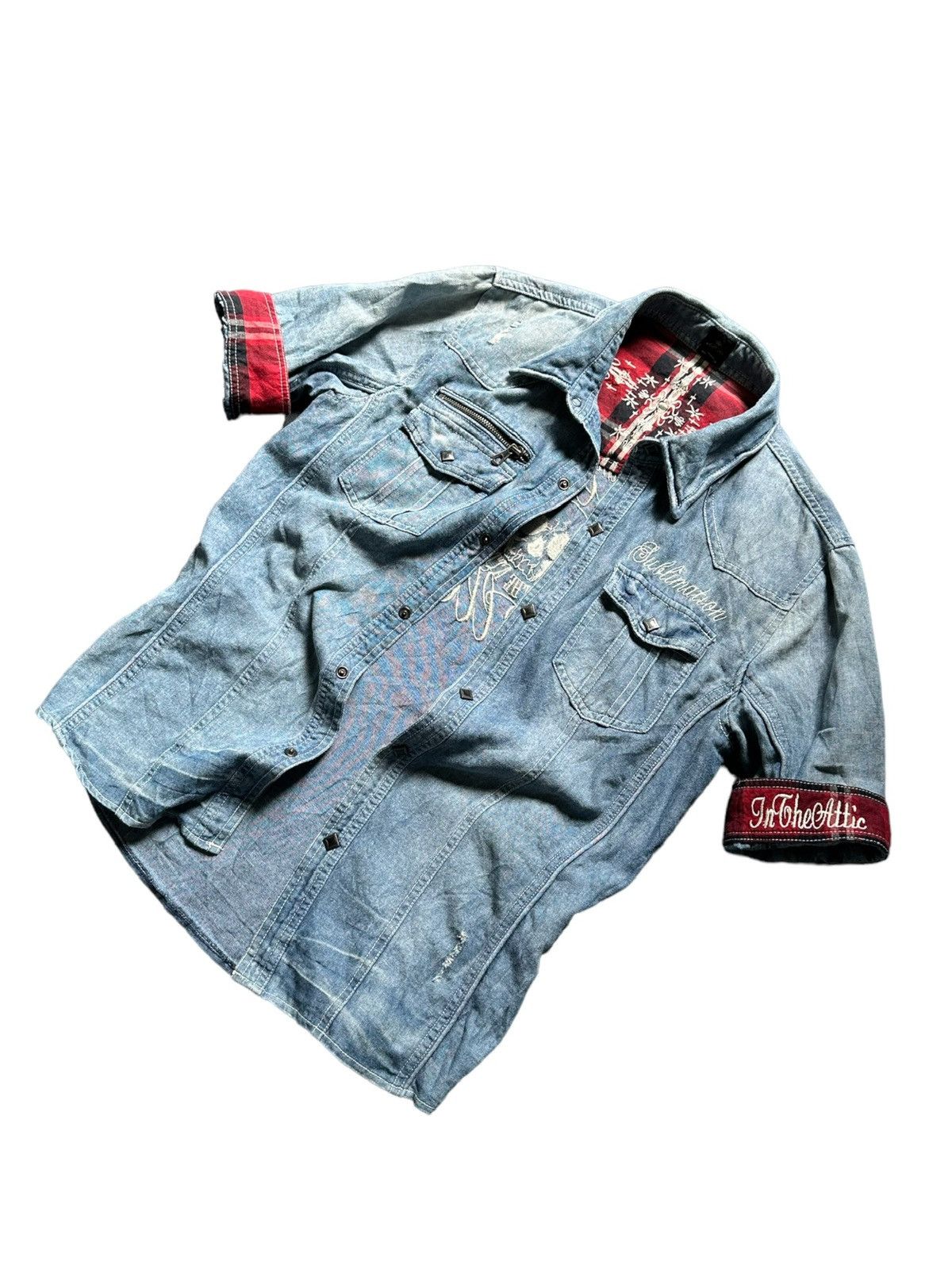 If Six Was Nine 00's Semanticdesign x In The Attic denim shirt Size US M / EU 48-50 / 2 - 4 Thumbnail