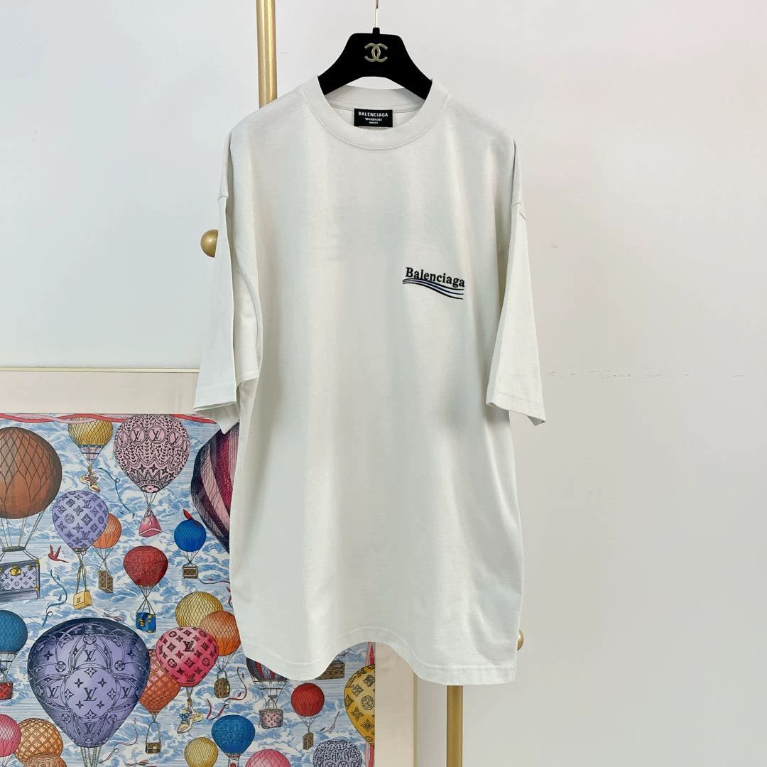 Balenciaga Balenciaga White Tee M Size US M / EU 48-50 / 2 - 1 Thumbnail
