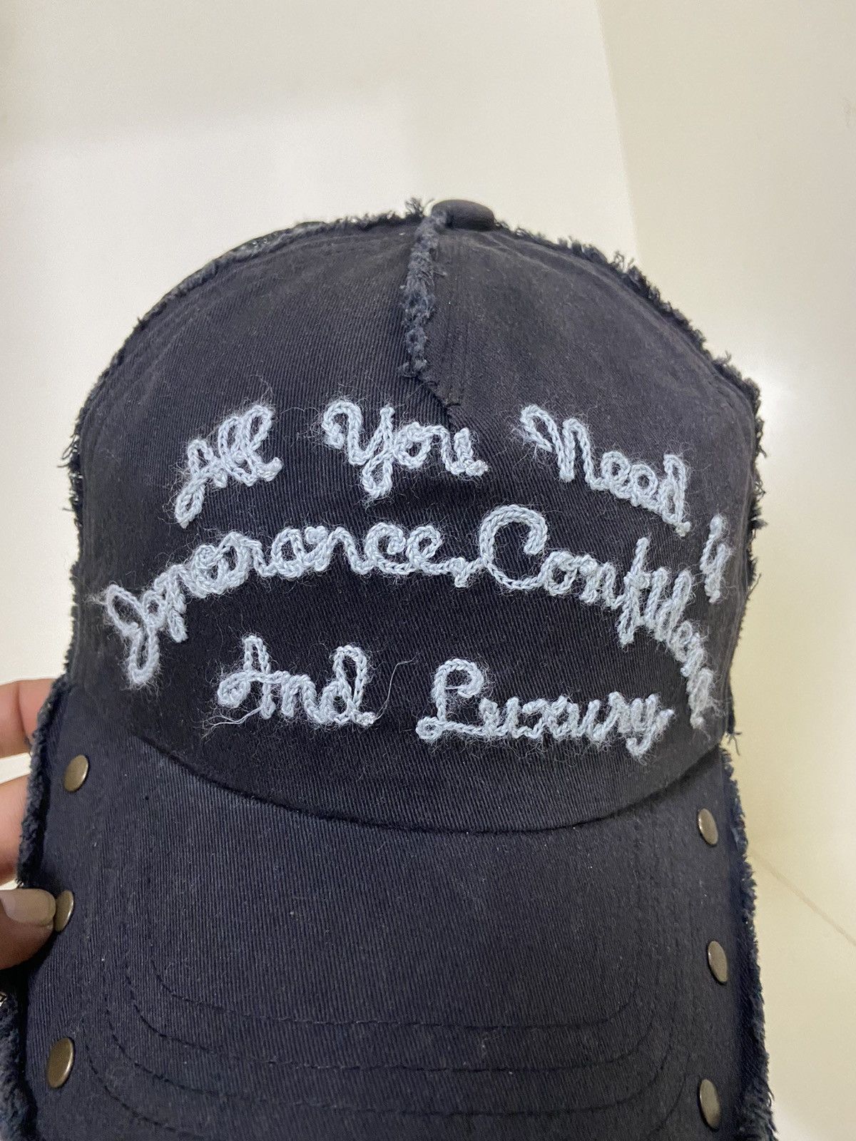 If Six Was Nine 2000s milsa trucker hat ditsetressed buttons Size ONE SIZE - 4 Thumbnail