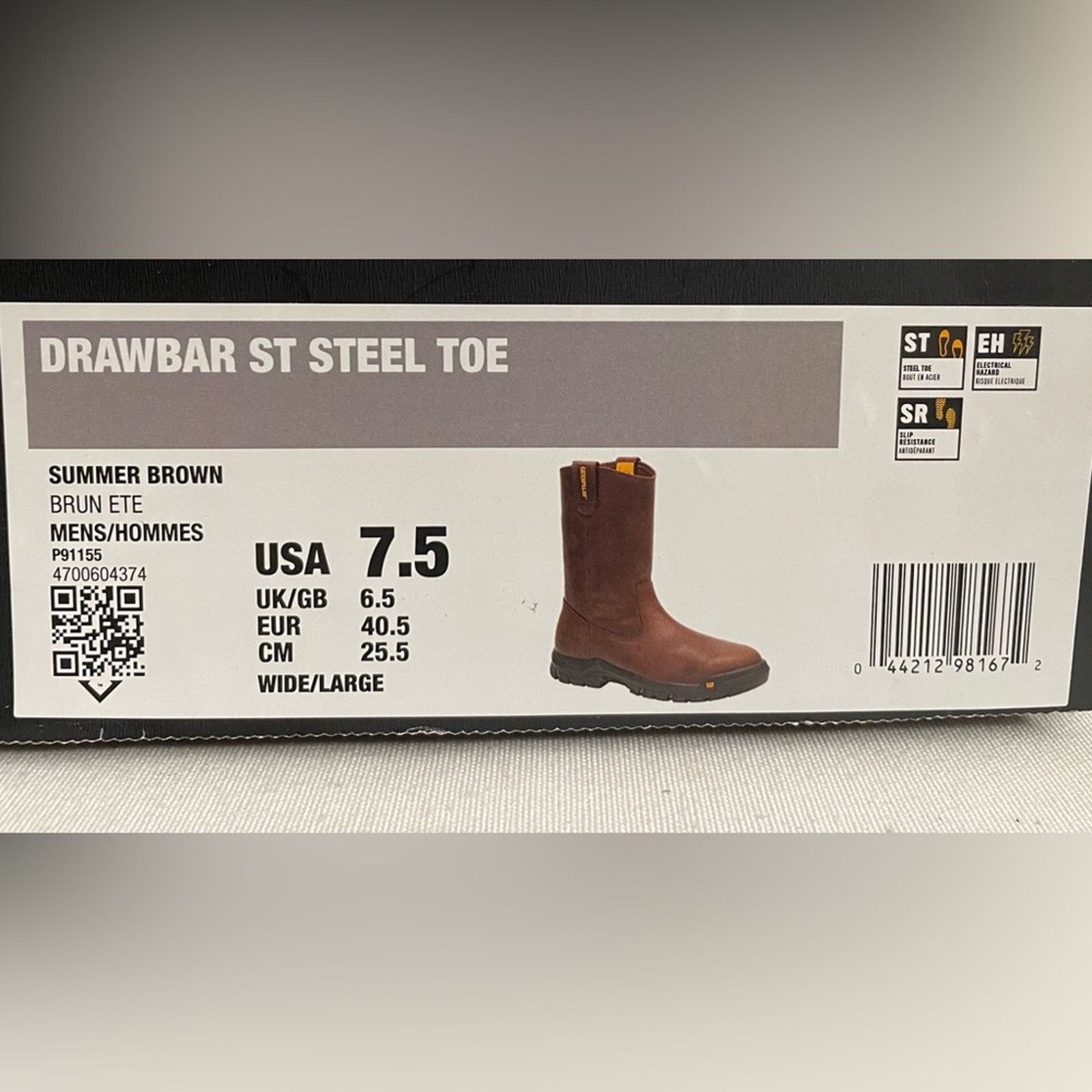 Caterpillar CAT Drawbar Steel Toe Caterpillar Boots Brown Men 7.5 Size US 7.5 / EU 40-41 - 12 Thumbnail