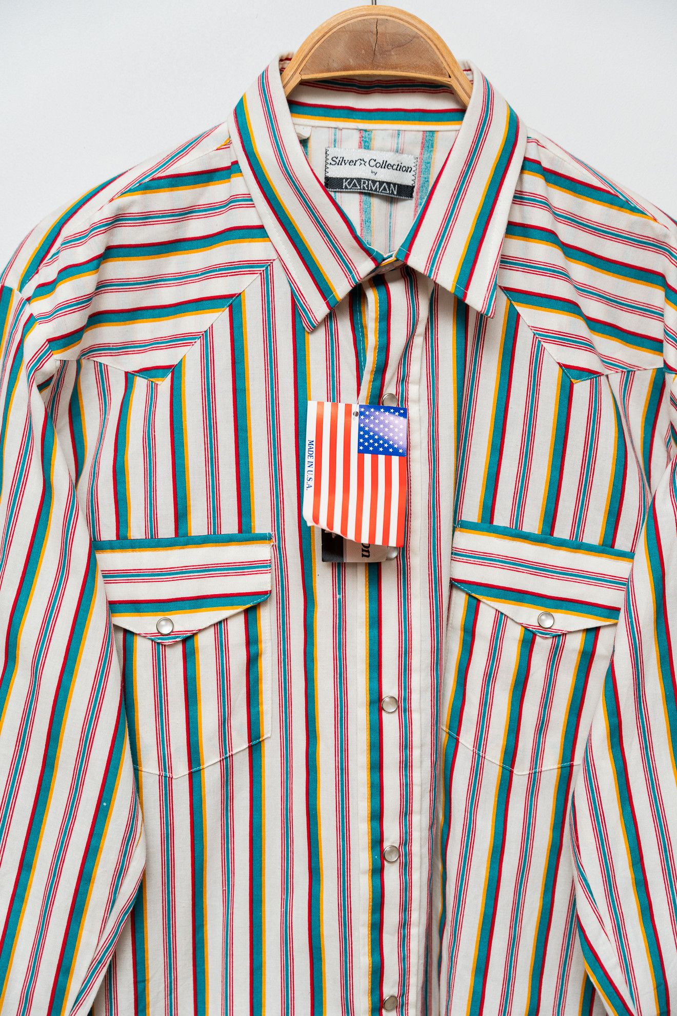 Other DEADSTOCK Vintage Karman Western Shirt Size US L / EU 52-54 / 3 - 7 Thumbnail