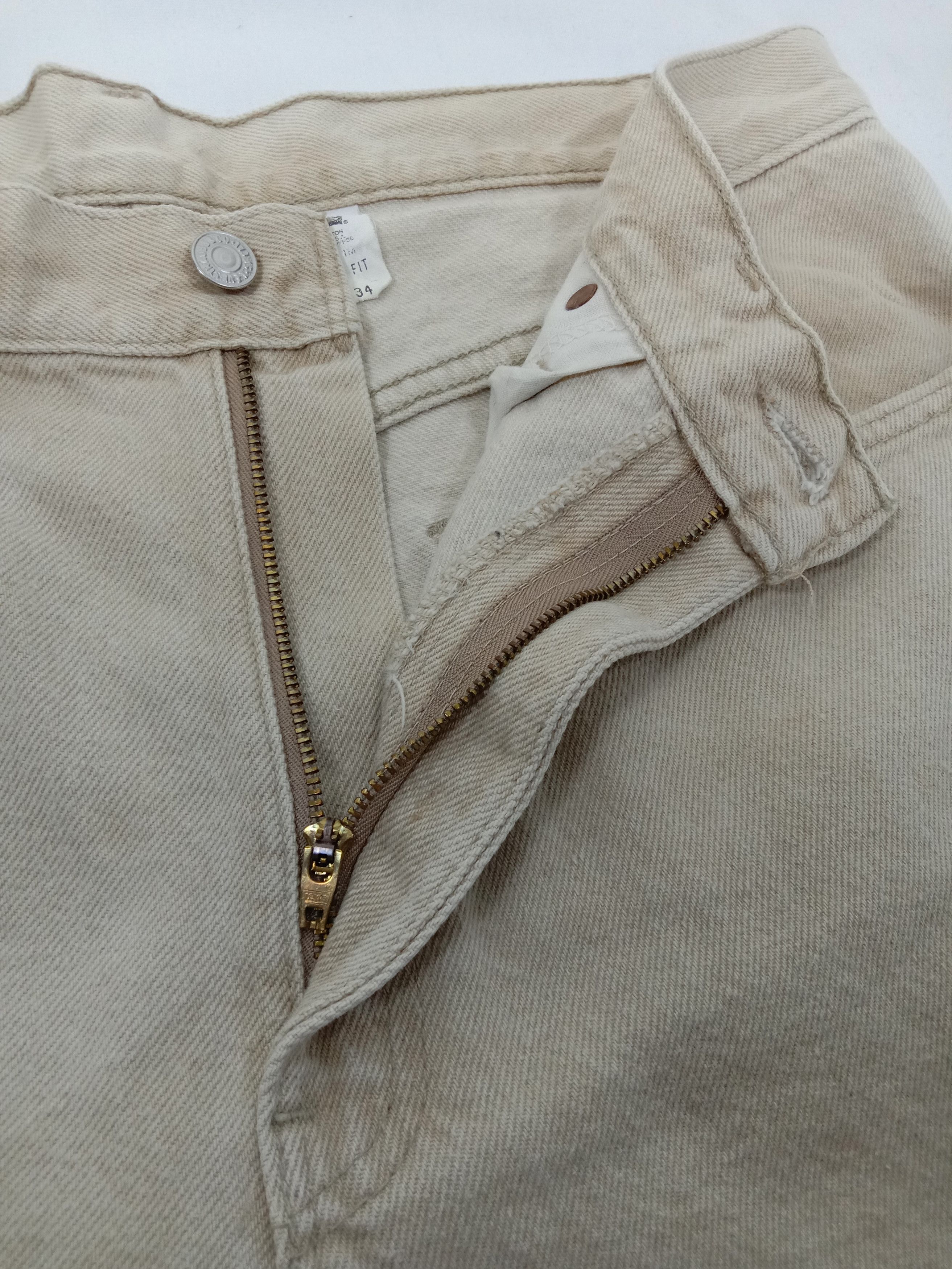 Levi's Vintage 90s Levi's 550 Jeans Faded Khaki Denim Size US 34 / EU 50 - 9 Thumbnail