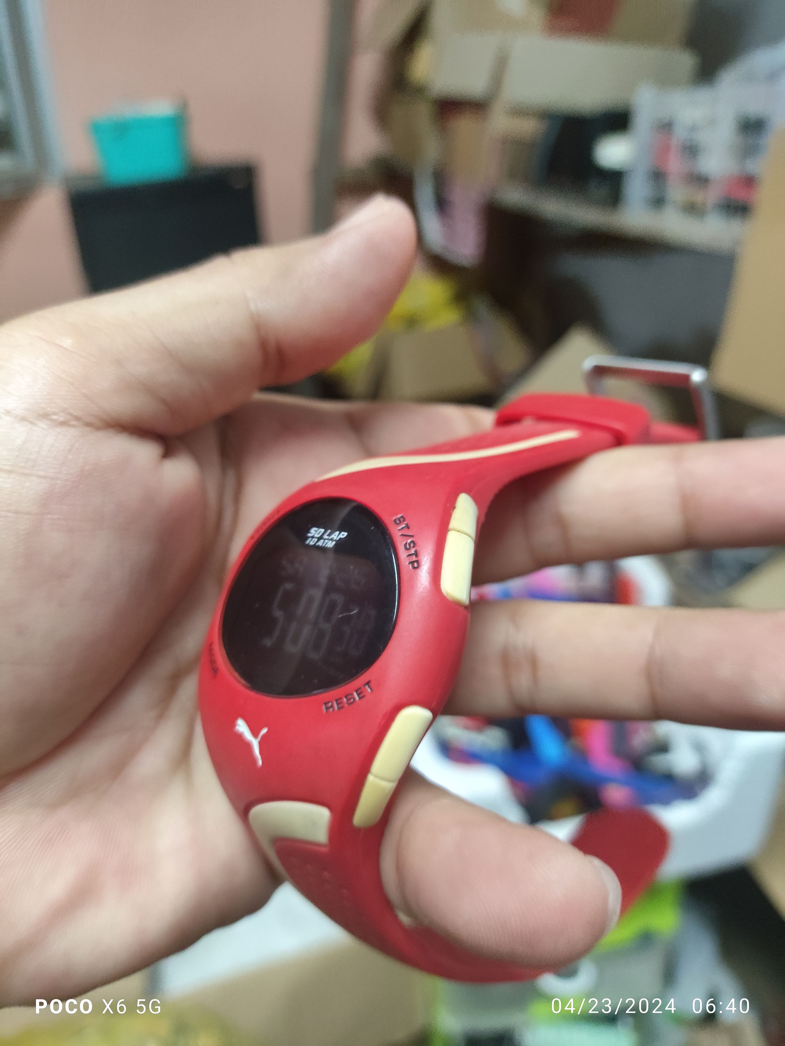 Puma Vintage DIGITAL PUMA WATCH (RED MONSTER GENGSTER) Size ONE SIZE - 9 Thumbnail