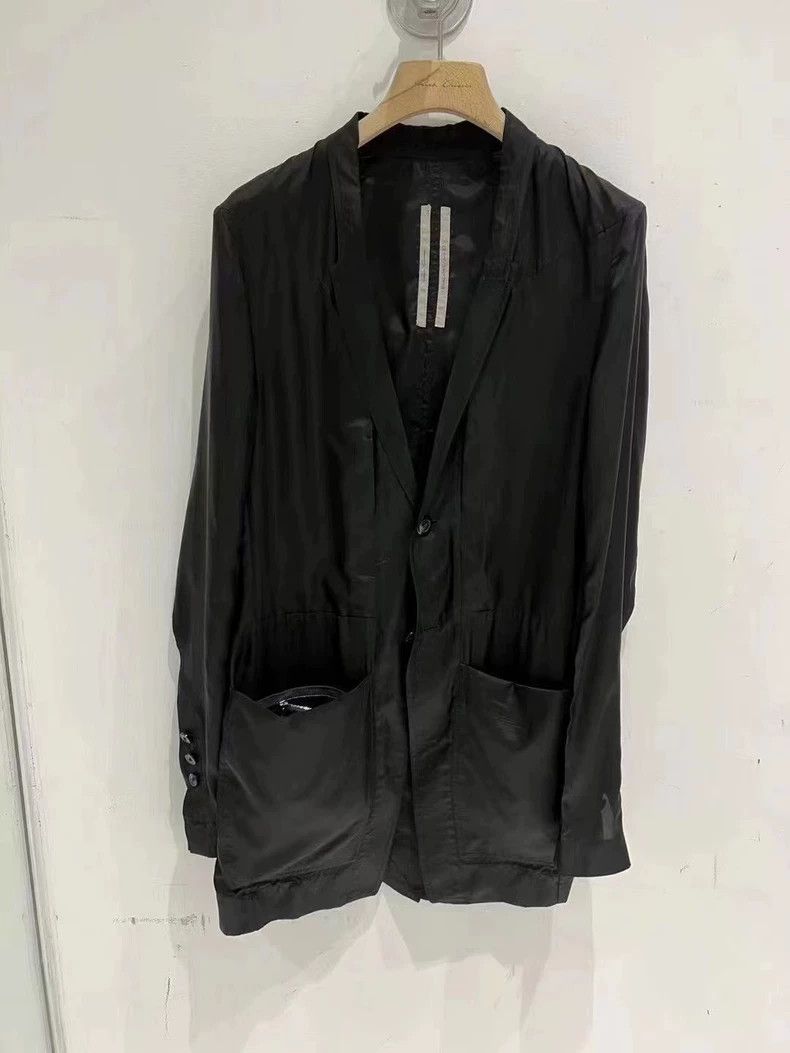Rick Owens Rick Owens Long black button-up jacket Size US M / EU 48-50 / 2 - 1 Thumbnail