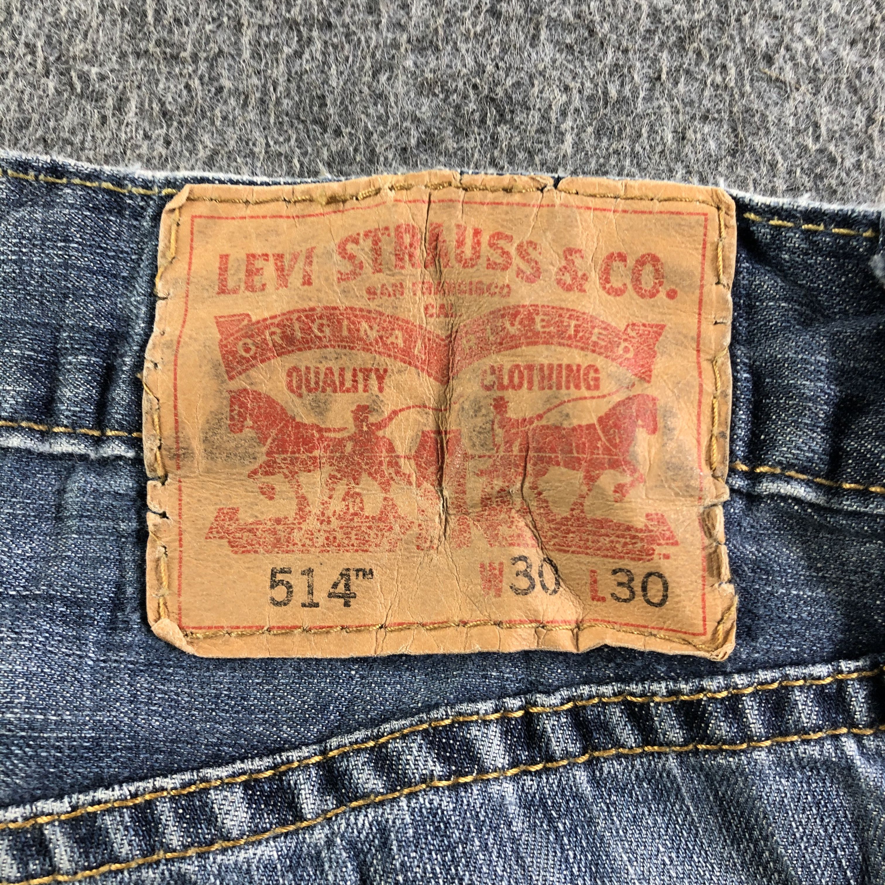 Levi's Vintage Blue Wash Levis 514 Jeans-J4296 Size US 30 / EU 46 - 5 Thumbnail