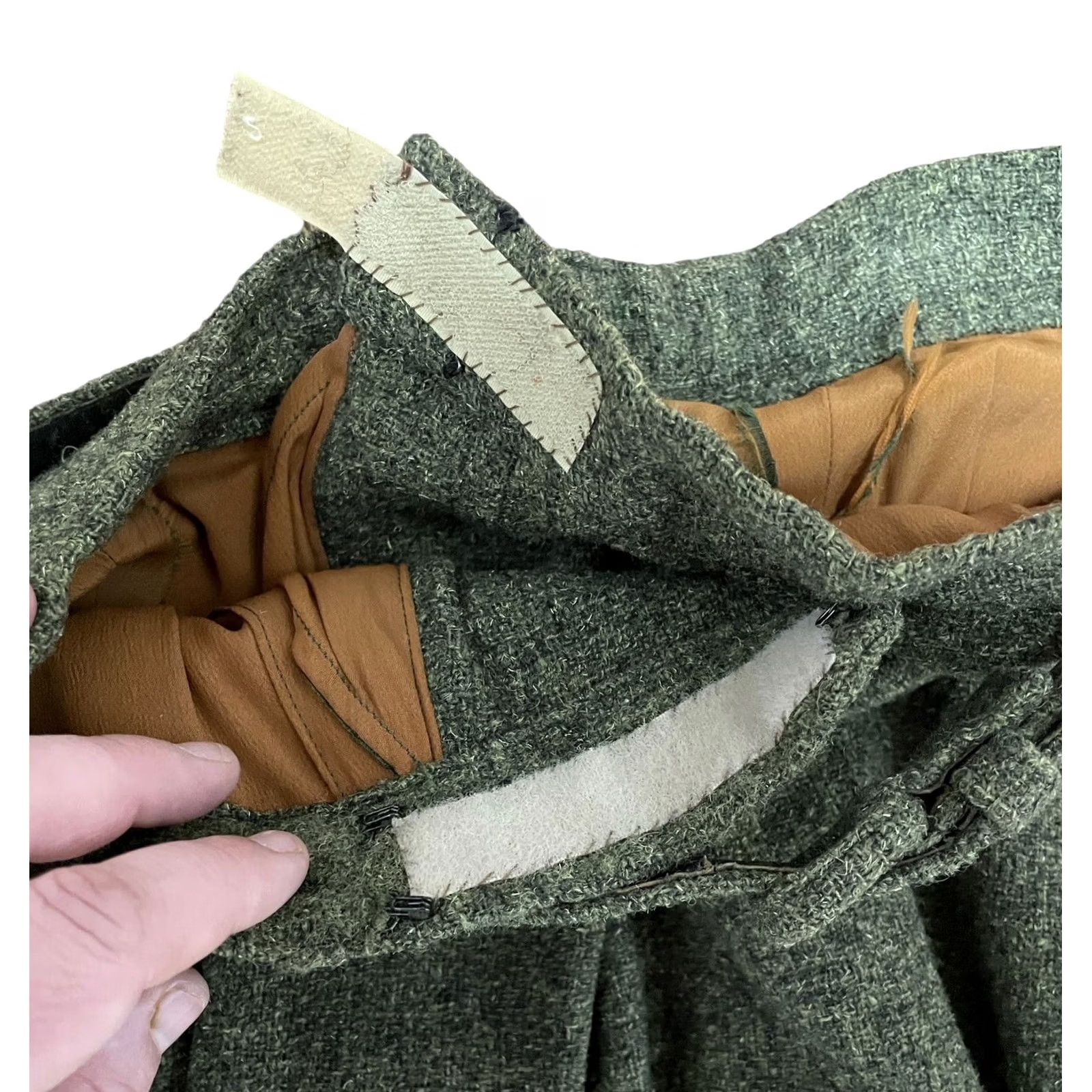 Vintage VINTAGE Peck & Peck Green Maxi Skirt Longline 60s 70s S-M 28” Waist W/Belt Dress Women Womens Size 28" / US 6 / IT 42 - 6 Thumbnail