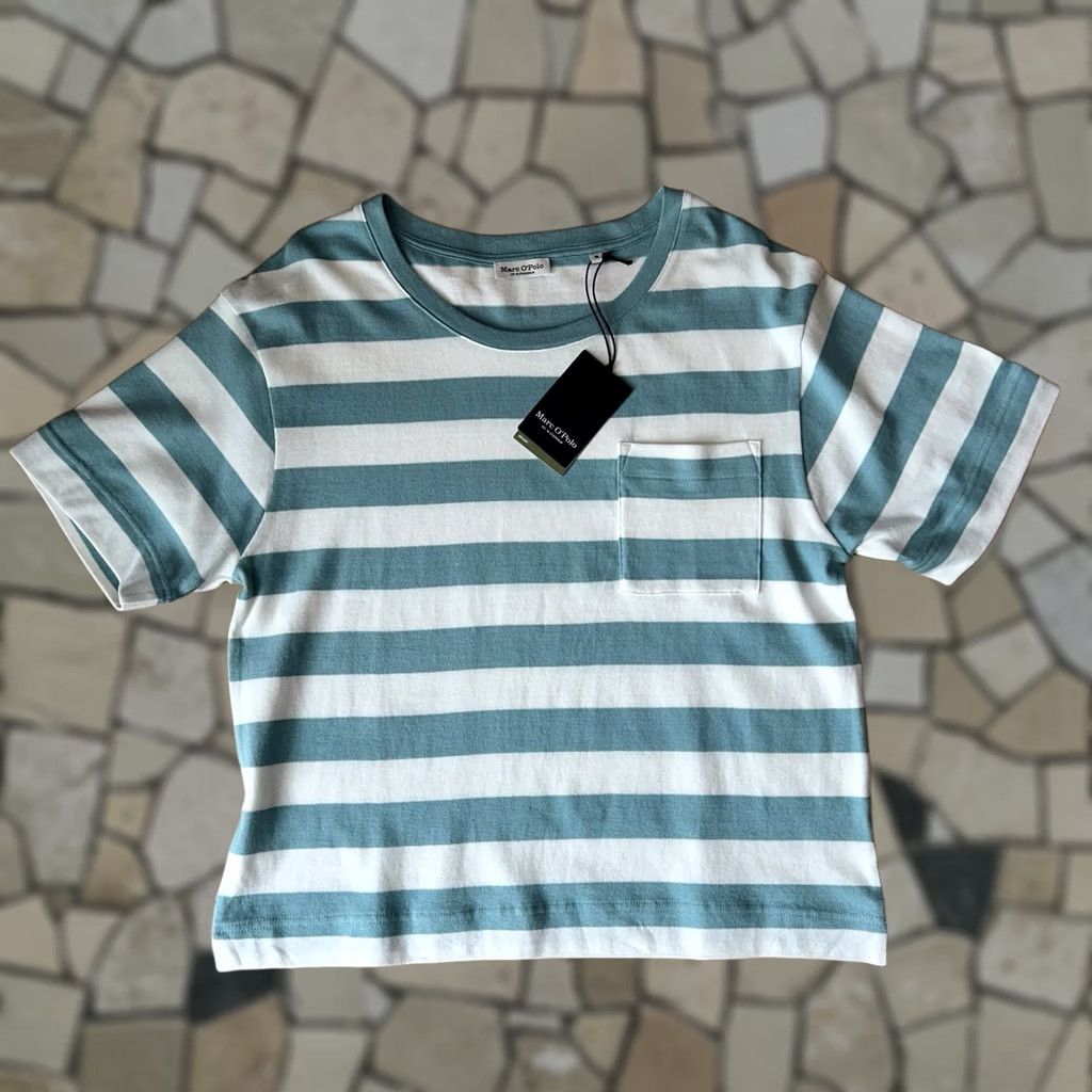Marc O'Polo Marc O’Polo Jersey Pocket T-Shirt Pure Teal Short Sleeve Women’s XL Size XL / US 12-14 / IT 48-50 - 1 Thumbnail