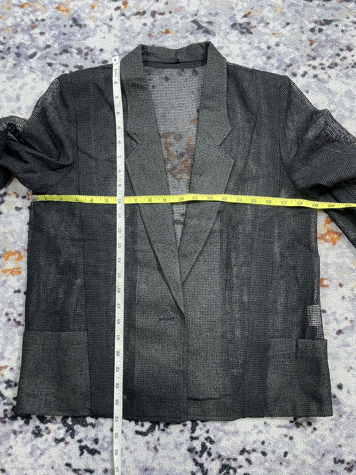 Japanese Brand Japanese- Transparent Mesh Blazer JPG Style Size 38R - 8 Thumbnail