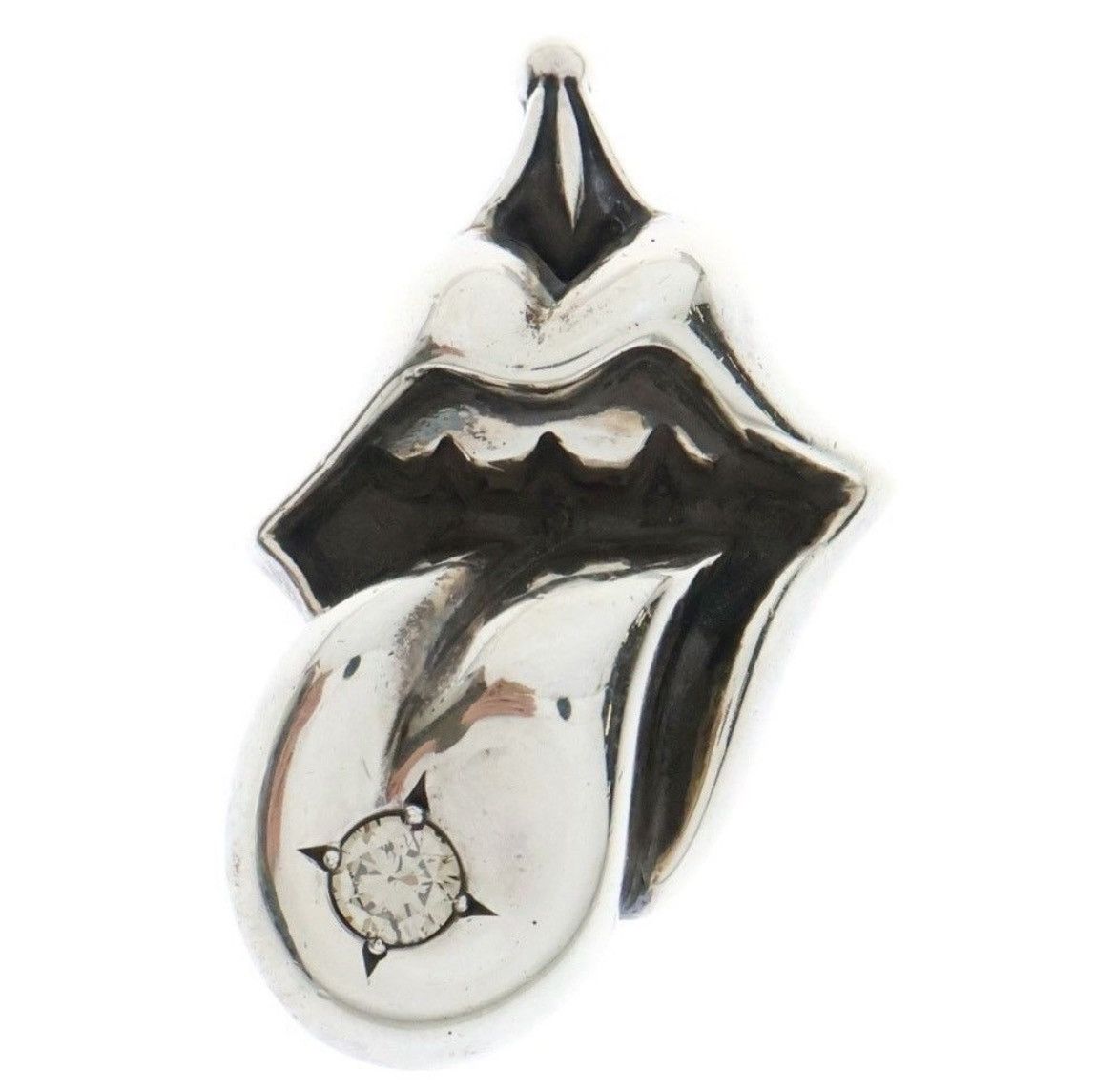Chrome Hearts Chrome Hearts Lips Tongue Charm Necklace Size ONE SIZE - 1 Thumbnail