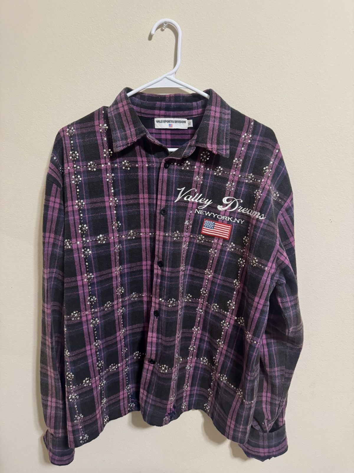 Vale Vale Lives Flannel Rhinestone Long Sleeve Size US M / EU 48-50 / 2 - 1 Thumbnail