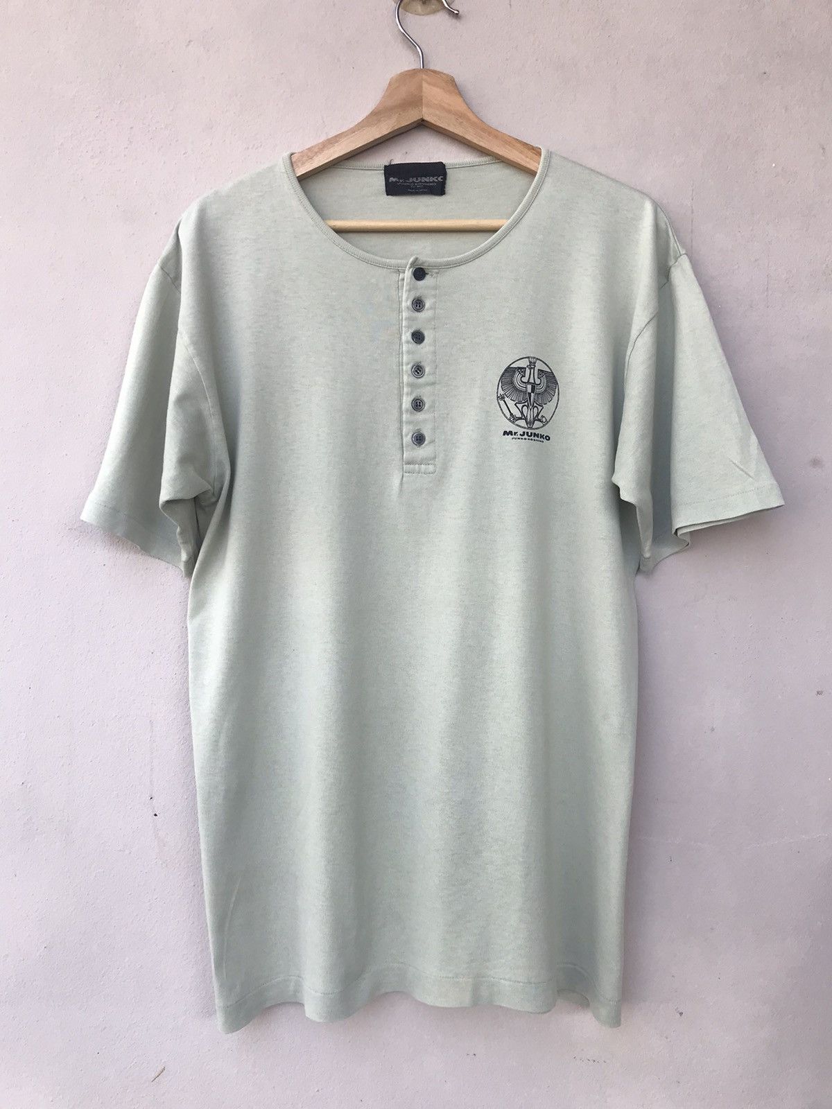 Mr. Junko Vintage Mr Junko Junko Koshino Henley Tee Size US L / EU 52-54 / 3 - 1 Thumbnail
