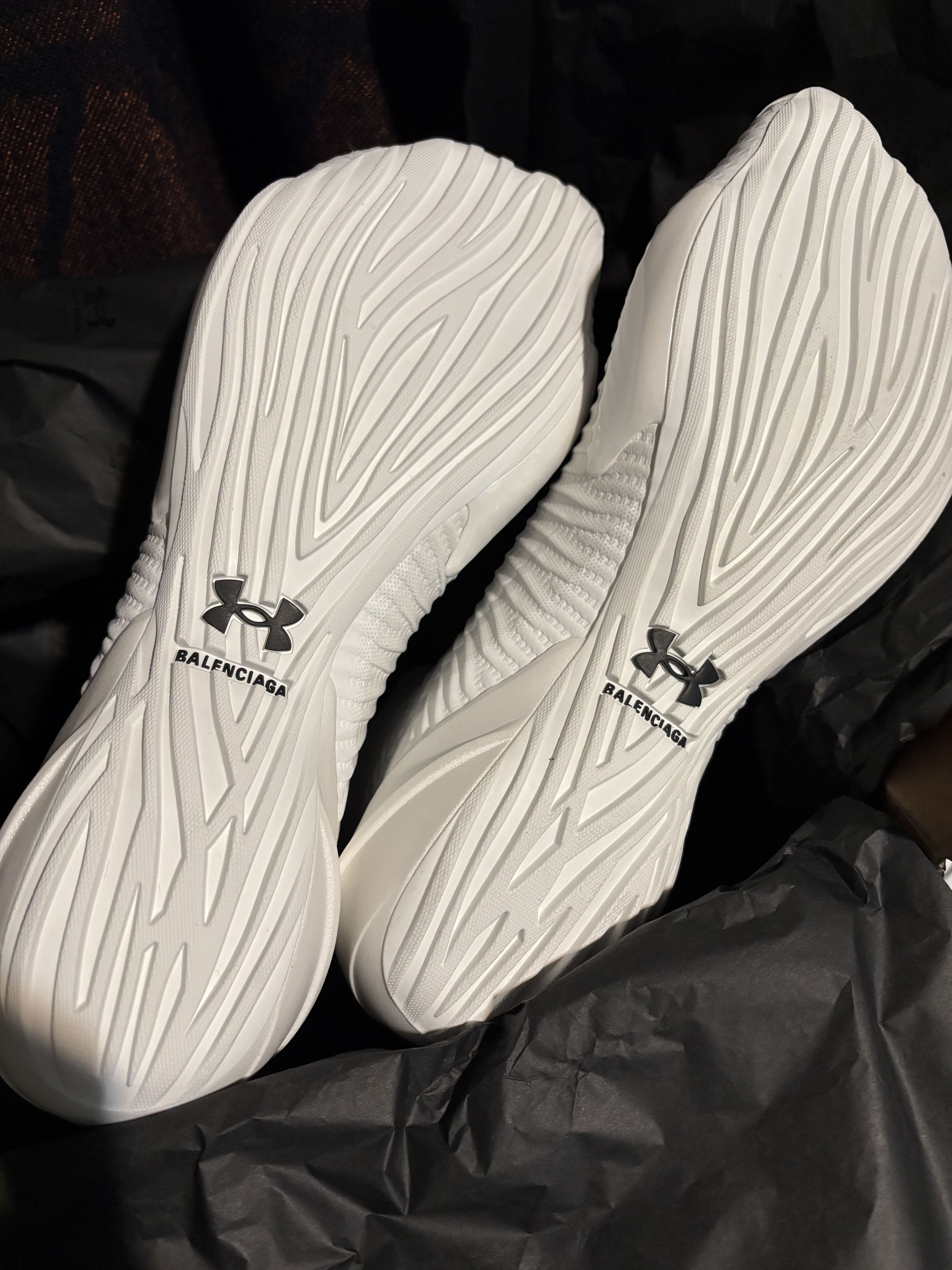 Balenciaga MEN'S UNDER ARMOUR® HYPER SNEAKER IN WHITE Size US 9.5 / EU 42-43 - 4 Thumbnail