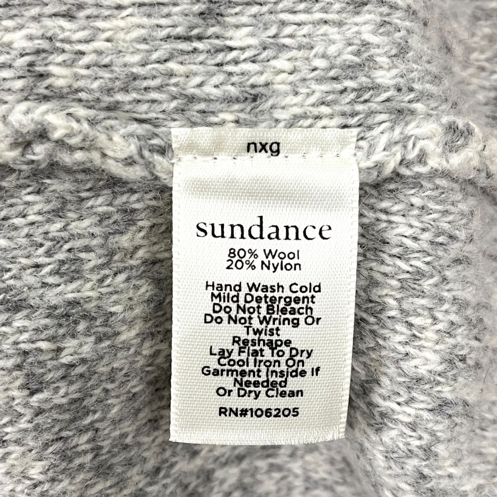 Vintage Sundance Sweater Women M Gray Floral Wool Blend Crewneck Knit Pullover, Casual, Boho Core Size M / US 6-8 / IT 42-44 - 6 Thumbnail