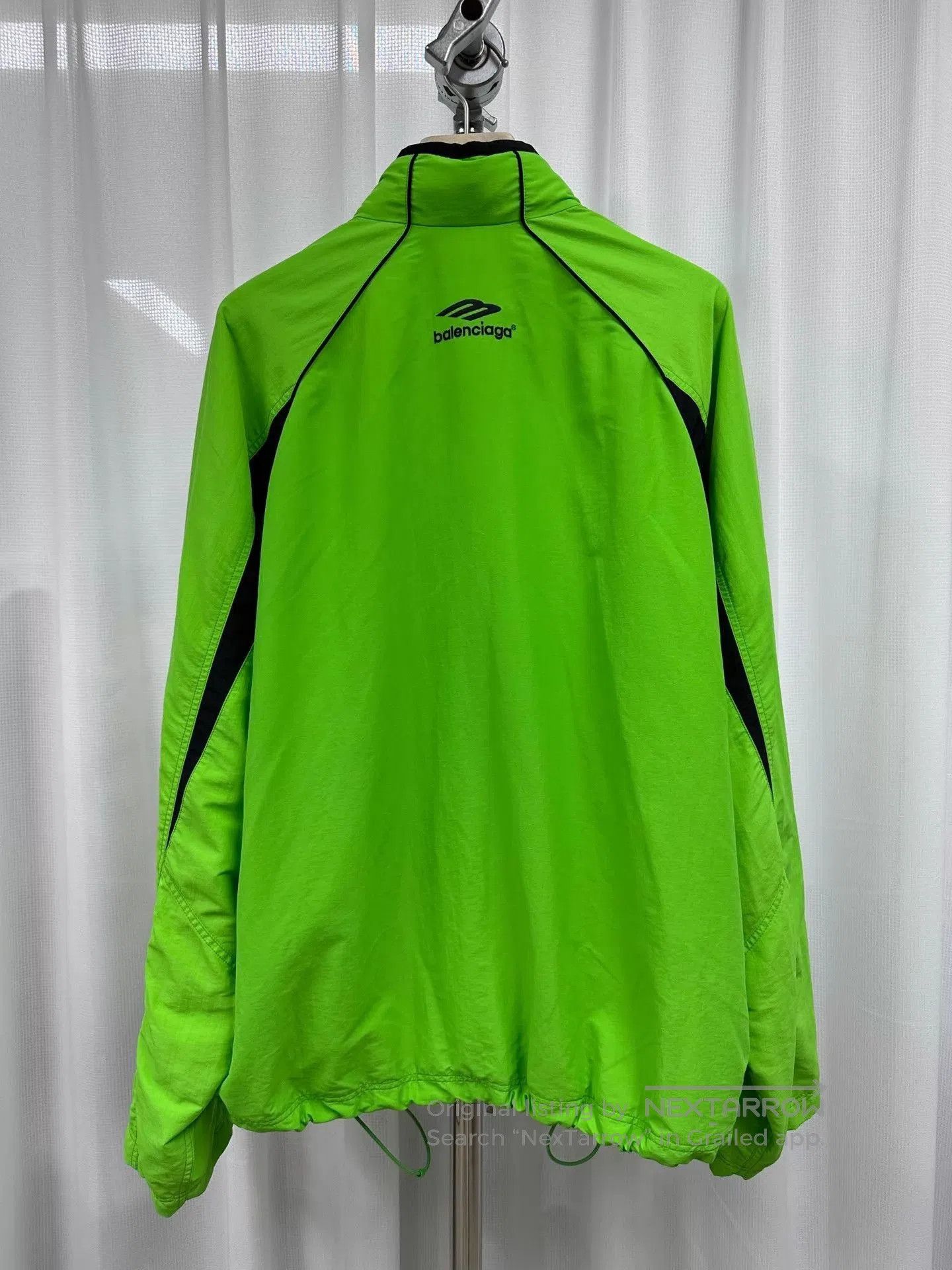 Balenciaga Green Lightweight Zip-Up Jacket, XS. Size US XS / EU 42 / 0 - 3 Thumbnail