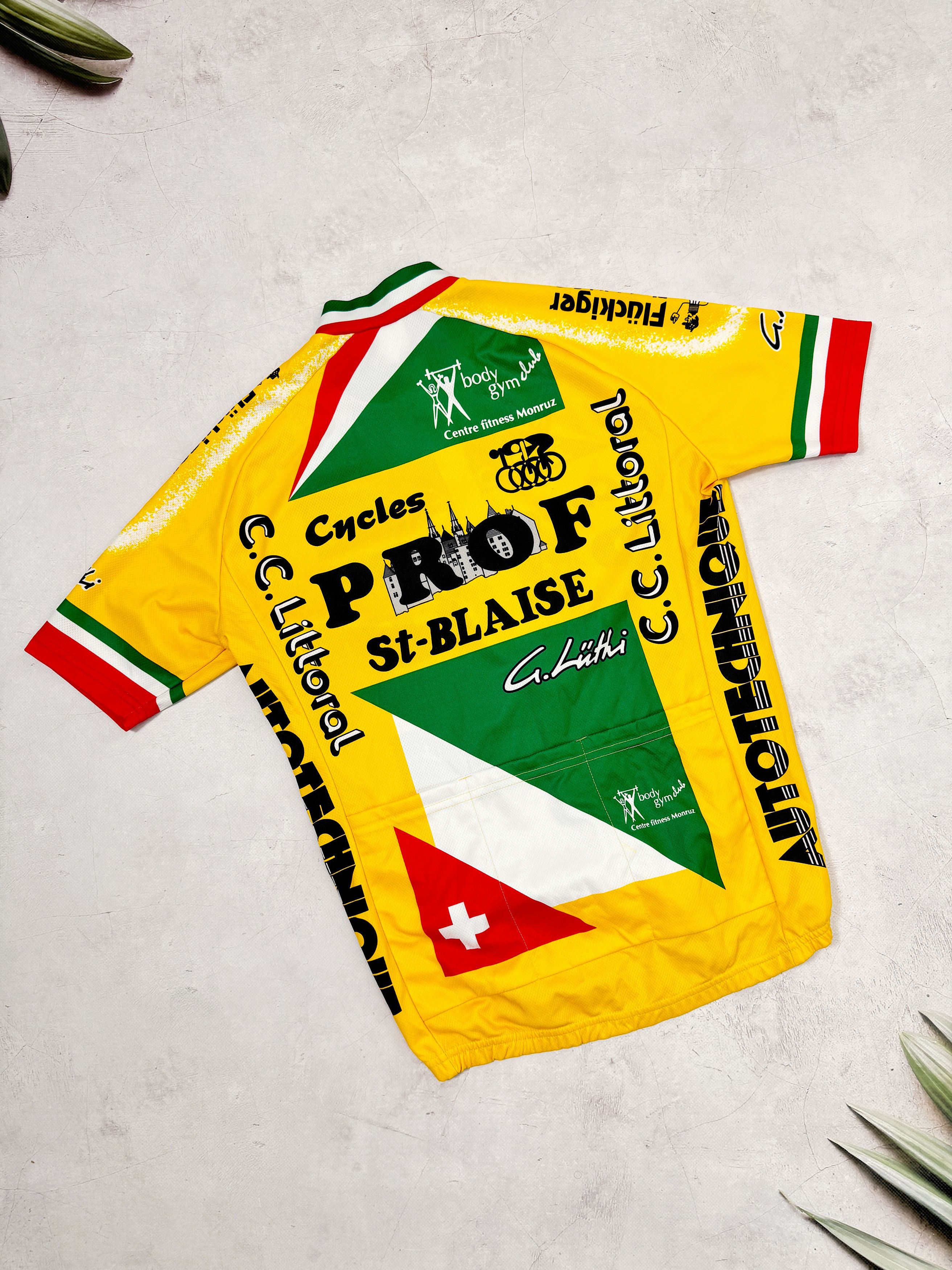 Vintage Vintage Nalini Cycling Jersey Prof St-Blaise Scott Swiss Size US M / EU 48-50 / 2 - 8 Thumbnail