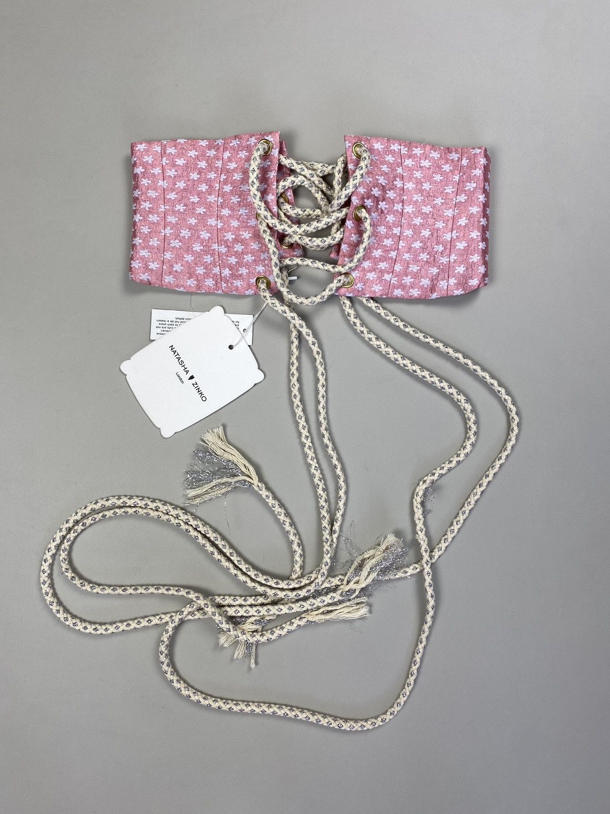 Designer × Natasha Zinko BNWT! Natasha Zinko Brocade Corset Belt size US 0 / IT 38 Size ONE SIZE - 11 Thumbnail