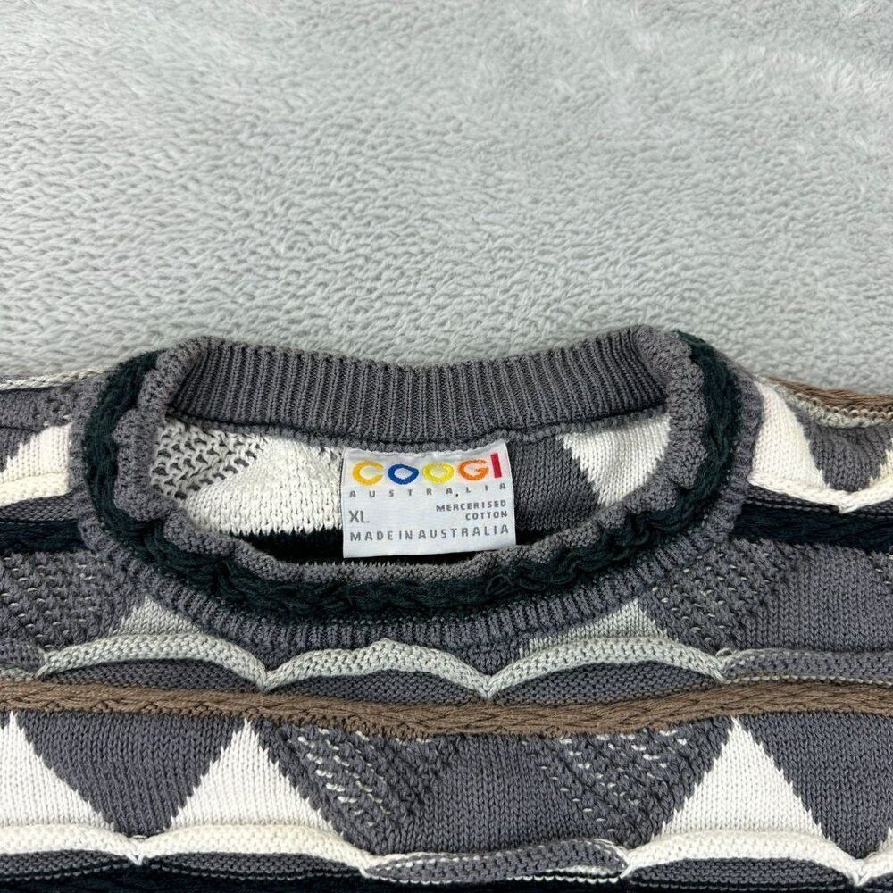 Coogi Vintage Coogi Men's Size XL Australia Grey Sweater 100% Cot Size US XL / EU 56 / 4 - 7 Thumbnail