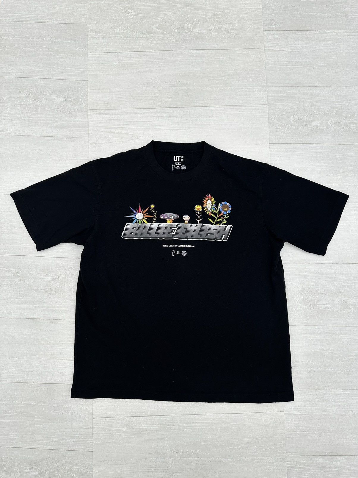 Uniqlo x Murakami x Billie Eilish Flower Logo Black Large