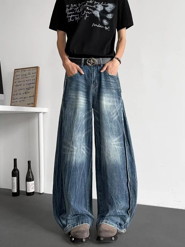 Vintage Y2K Patchwork Baggy Jeans Size US 30 / EU 46 - 3 Thumbnail