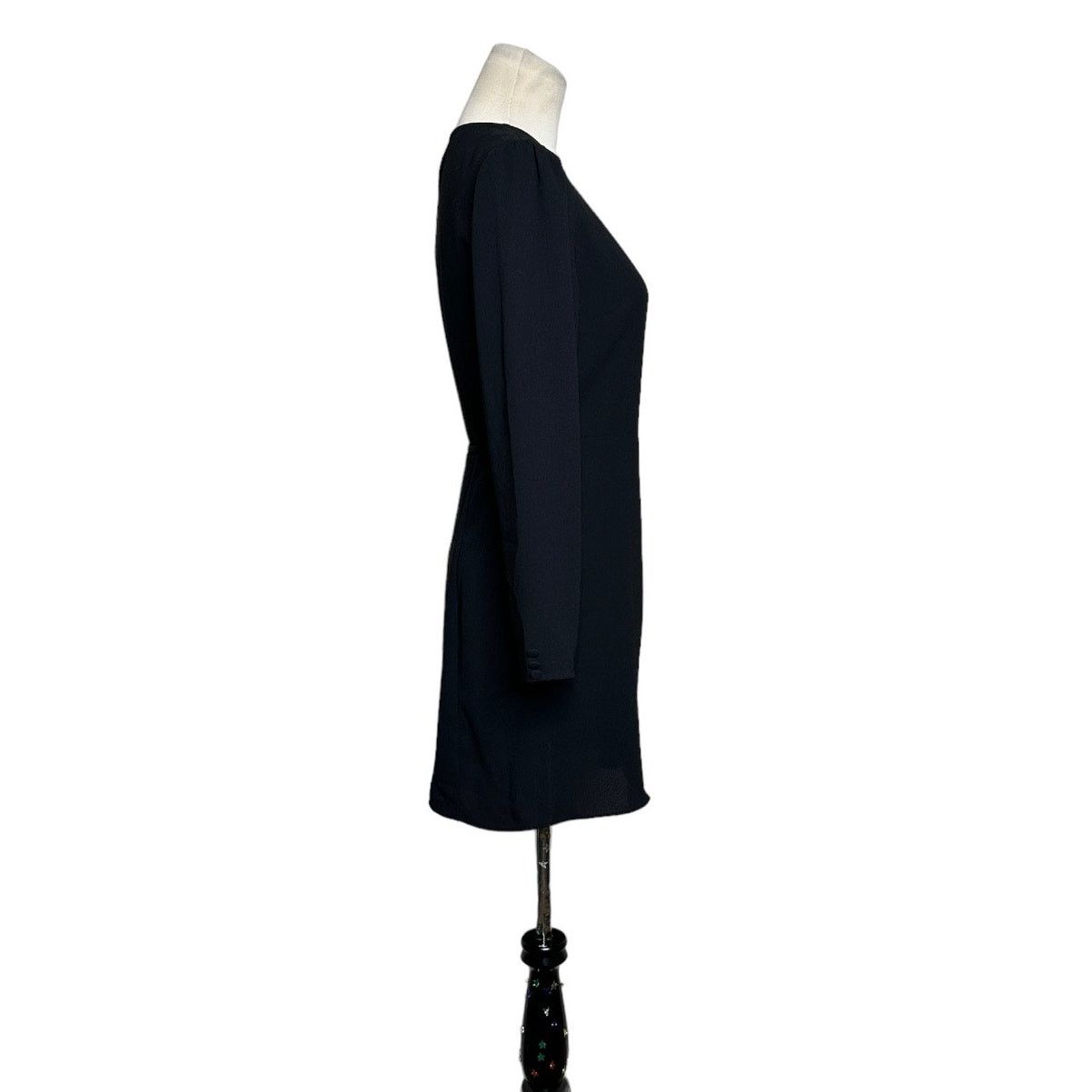 Topshop Topshop black long sleeves wrap mini dress size 4 Size S / US 4 / IT 40 - 7 Thumbnail