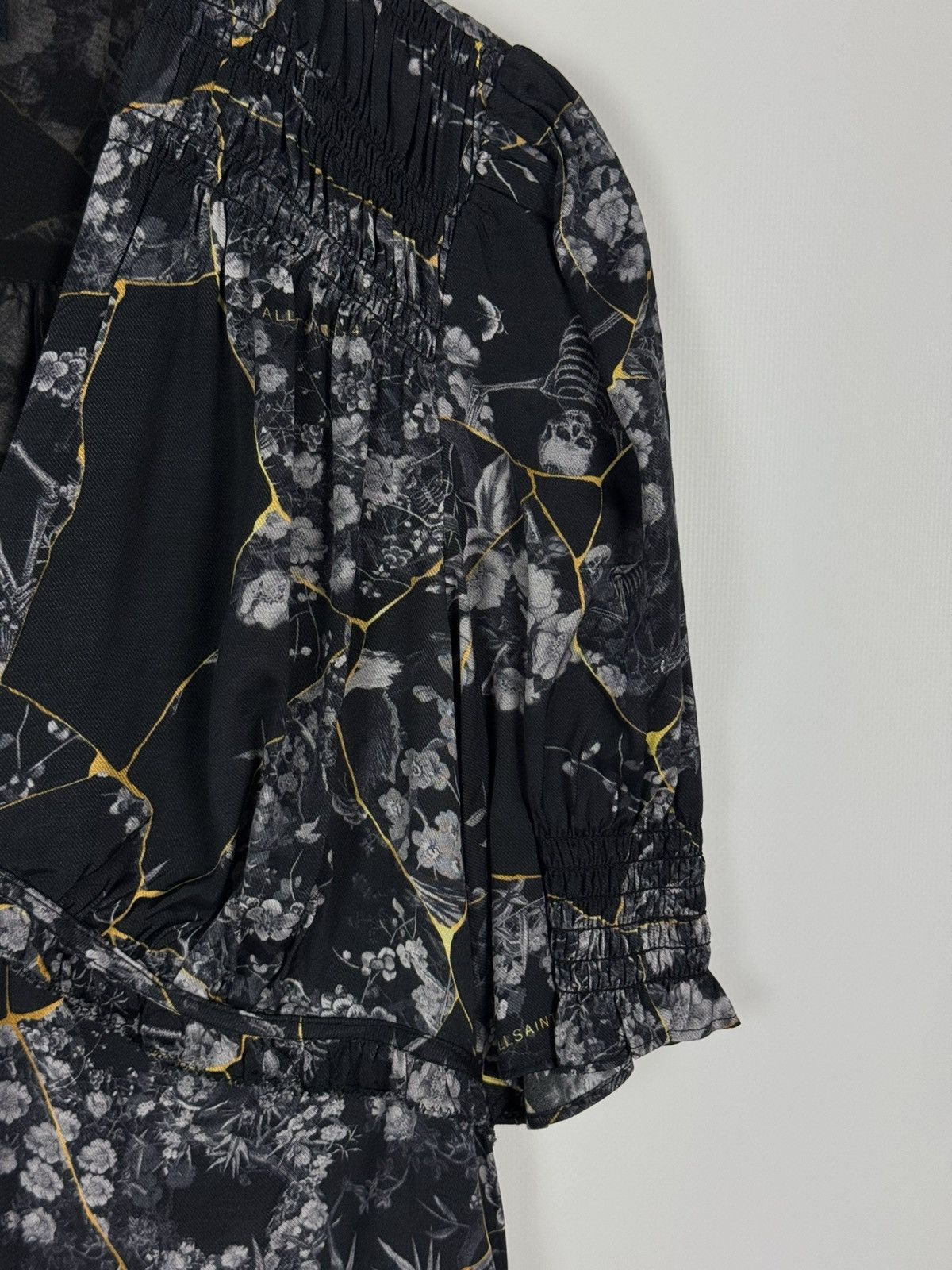 Allsaints AllSaints Demi Buruberu Floral Mid Dress Size S / US 4 / IT 40 - 6 Thumbnail