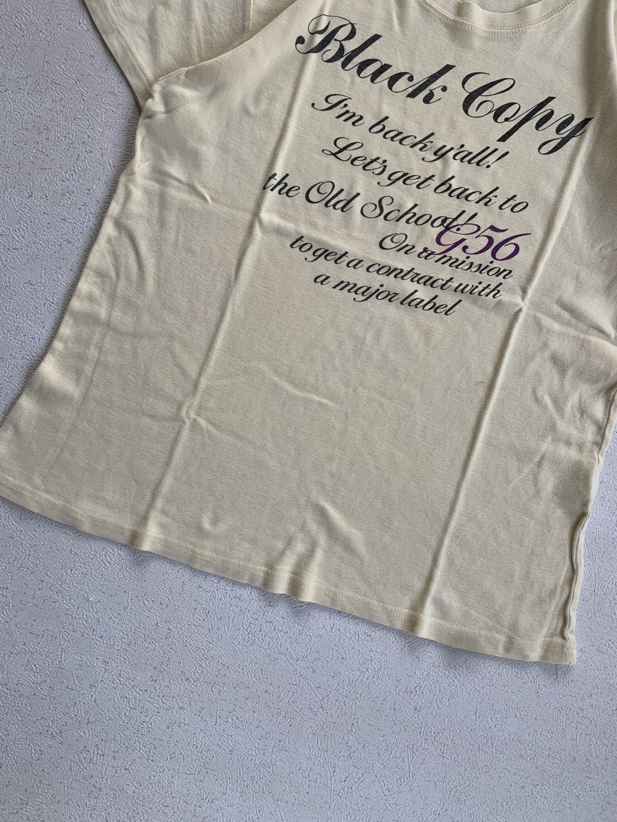 Japanese Brand Black Copy Japanese Poem SHORT Sleeve Tshirt Size US M / EU 48-50 / 2 - 7 Thumbnail