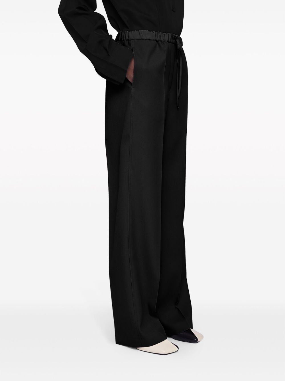 Jil Sander o1w1db10825 Trousers in Black Size 27" / US 4 / IT 40 - 3 Thumbnail