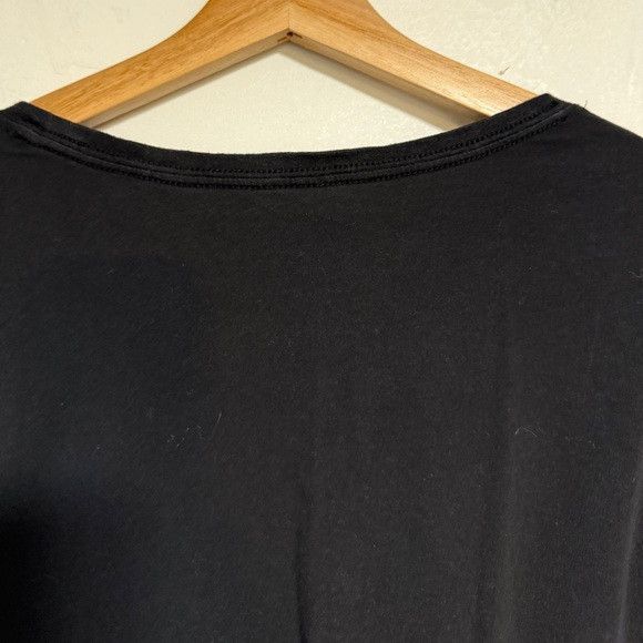 Kit and Ace Kit and Ace Black Scoop Neck T-Shirt (Approx. Size XL) Size XL / US 12-14 / IT 48-50 - 6 Thumbnail