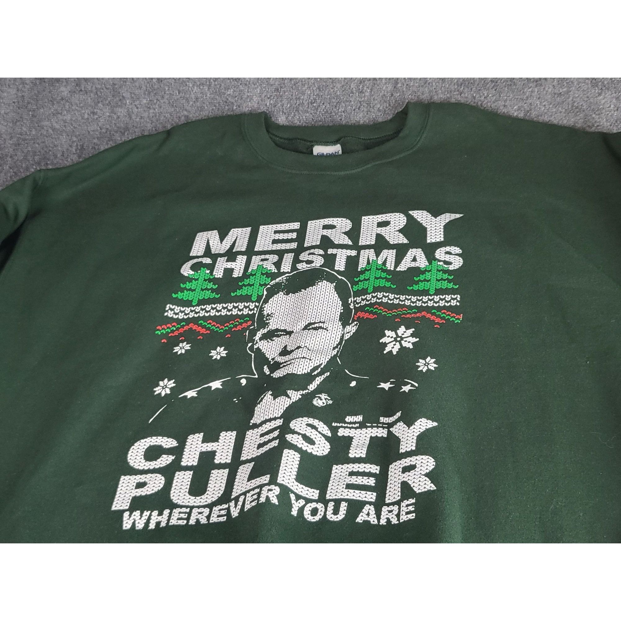 Holiday Brand Skip N' Whistle Marine Corps Sweatshirt Chesty Puller Christ Size US XXL / EU 58 / 5 - 2 Thumbnail