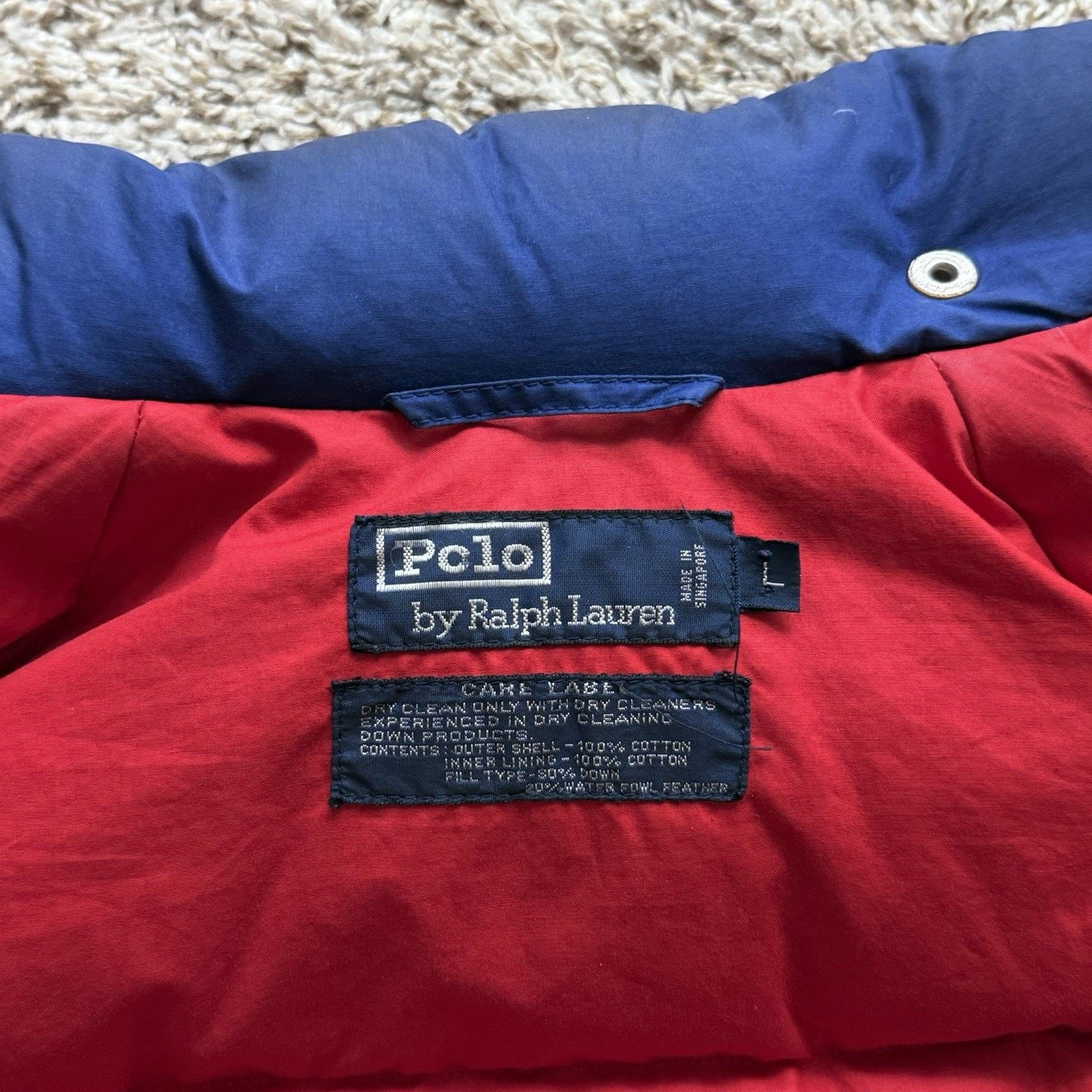 Polo Ralph Lauren × Ralph Lauren × Vintage Polo Ralph Lauren Blue Jacket Puffer Suicide Skier Downhill Size US L / EU 52-54 / 3 - 6 Thumbnail