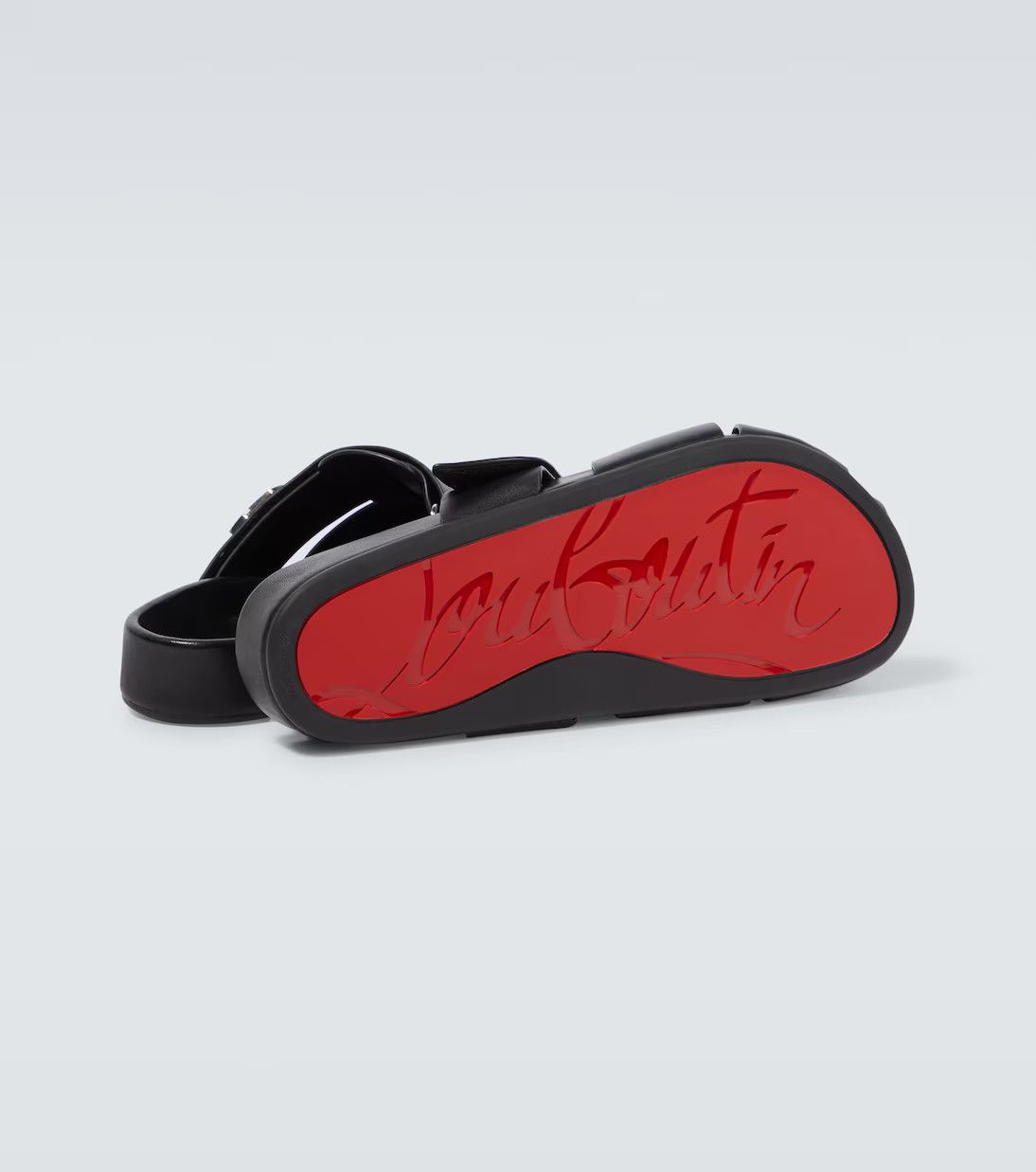 Christian Louboutin o1bcso1str1024 Abubizz Flat in Black Size US 12 / EU 45 - 6 Thumbnail