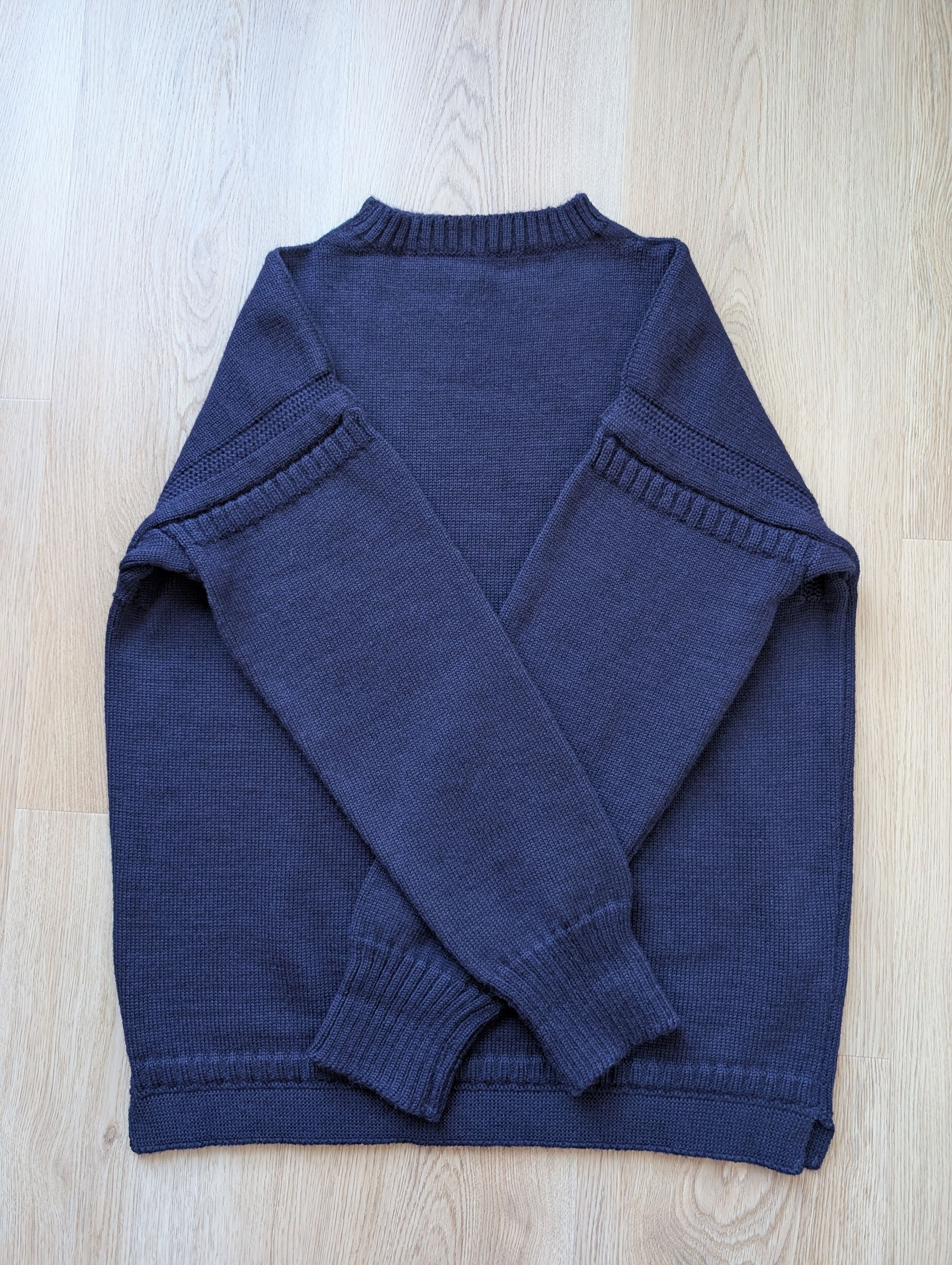 Le Tricoteur Guernsey Vintage Traditional Guernsey Fisherman Jumper Sweater Size US L / EU 52-54 / 3 - 2 Thumbnail