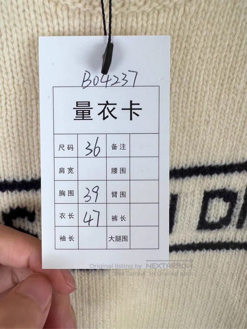 Dior Dior Classic Lucky Star Slogan Knitted Short Sleeves Size XS / US 0-2 / IT 36-38 - 6 Thumbnail