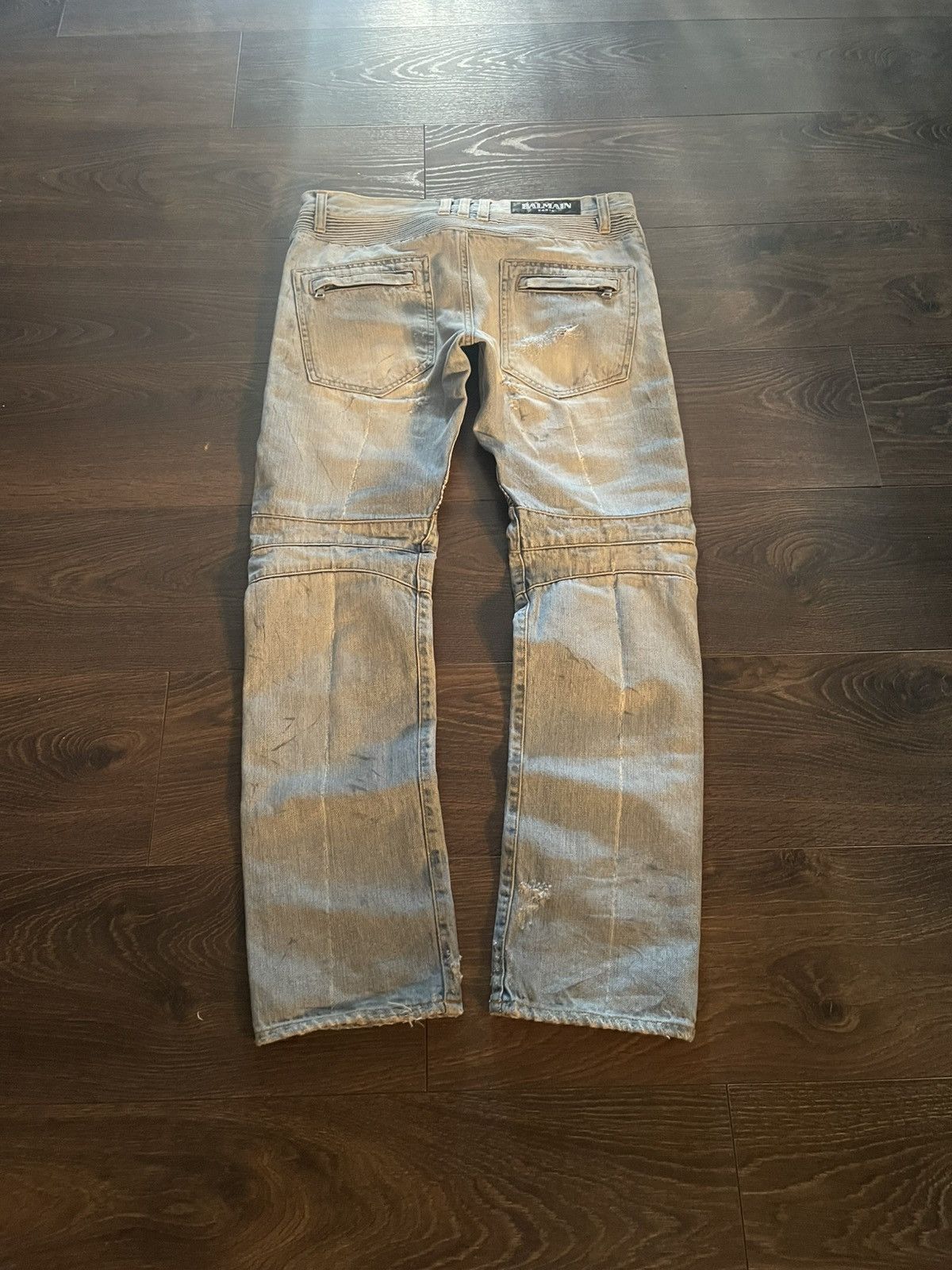 Balmain Balmain SS11 Eagle Coin Biker Jeans Size US 30 / EU 46 - 4 Thumbnail