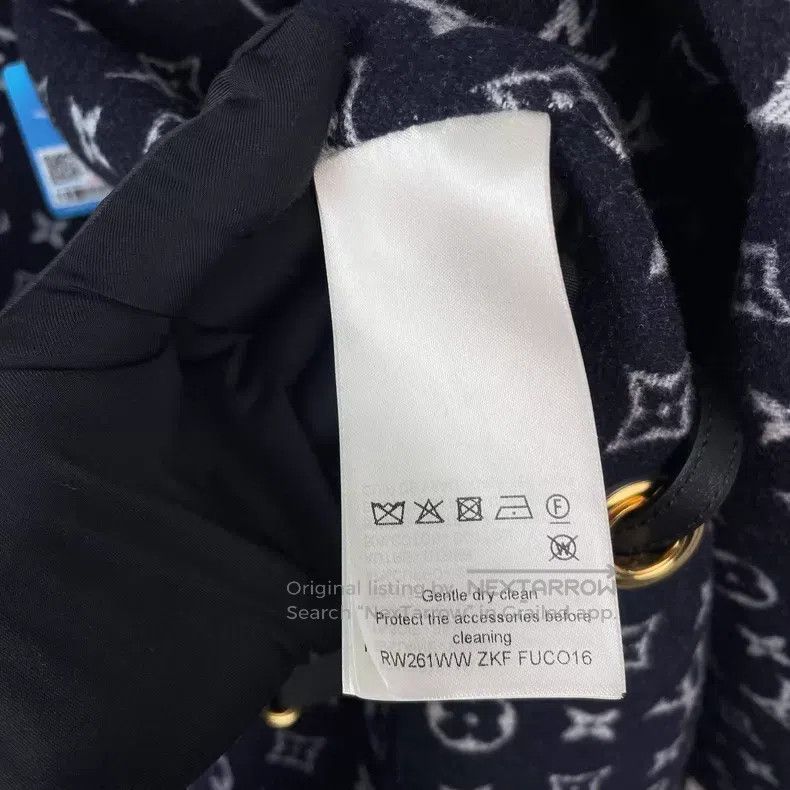Louis Vuitton Louis Vuitton Dark blue floral print printed thin leather Size XS / US 0-2 / IT 36-38 - 7 Thumbnail