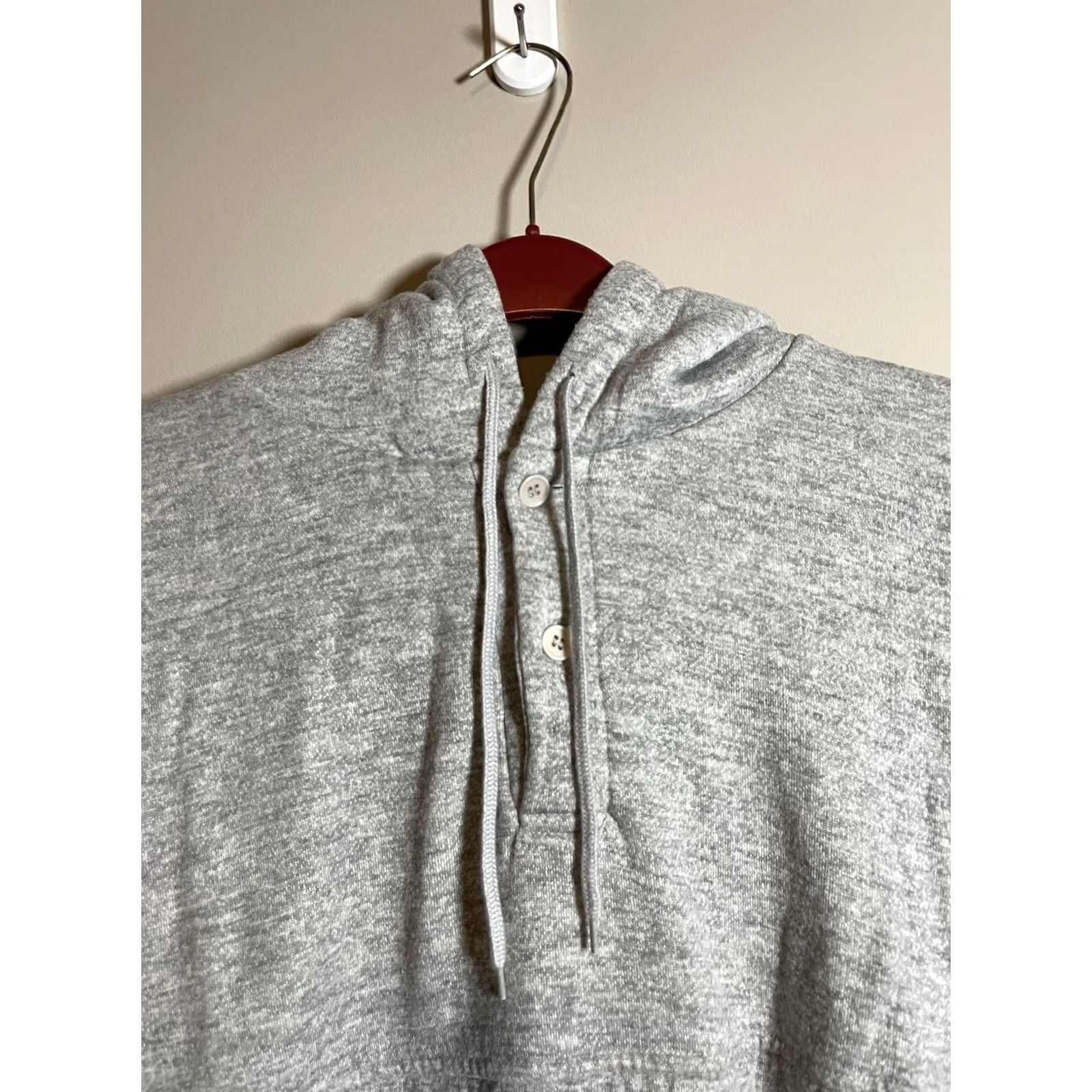 McGregor VINTAGE MacGregor Hoodie Mens L Gray Thermal Knit Full Zip Waist Length 25" Pit to Pit 21" (G6) Size US L / EU 52-54 / 3 - 2 Thumbnail