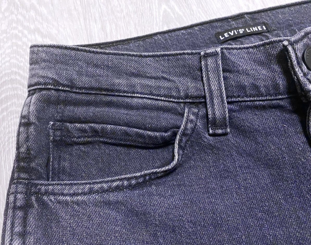 Levi's Made & Crafted Levi’s Line 8 Graphite Black Washed Cropped Jeans Denim Mom Size 28" / US 6 / IT 42 - 12 Thumbnail