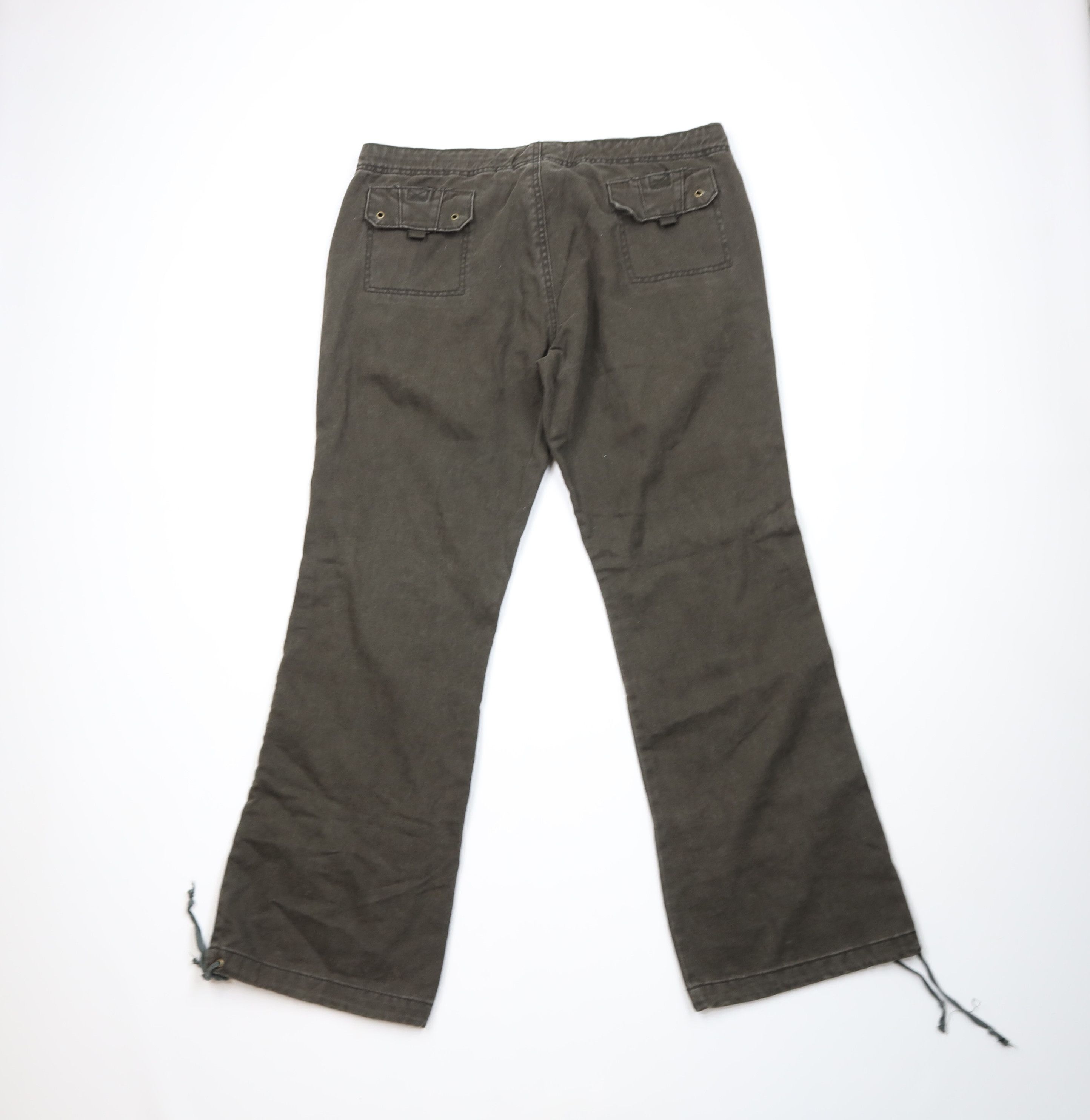 Vintage Vintage 90s Y2K Babydoll Baggy Wide Leg Flare Cargo Pants Size 38" / US 16 / IT 52 - 11 Thumbnail