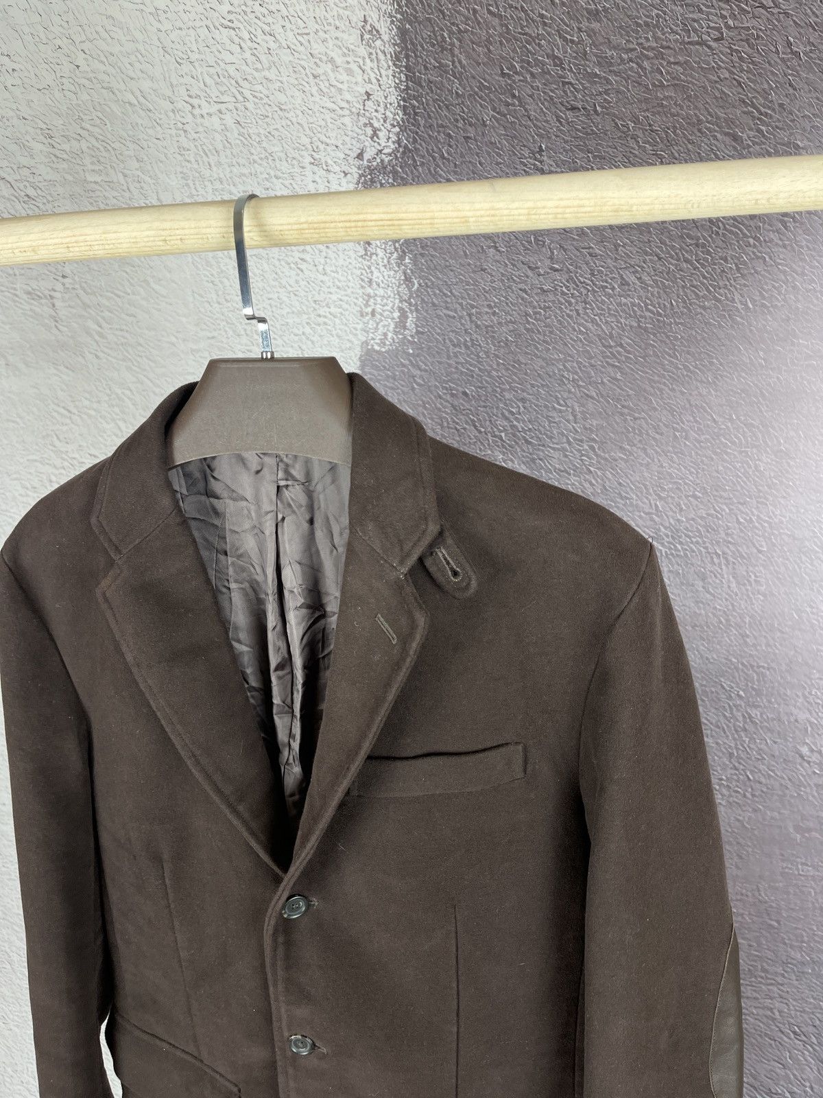 Polo Ralph Lauren Vintage Polo Ralph Lauren Brown Cotton Blazer Leather Elbows Size 40R - 9 Thumbnail