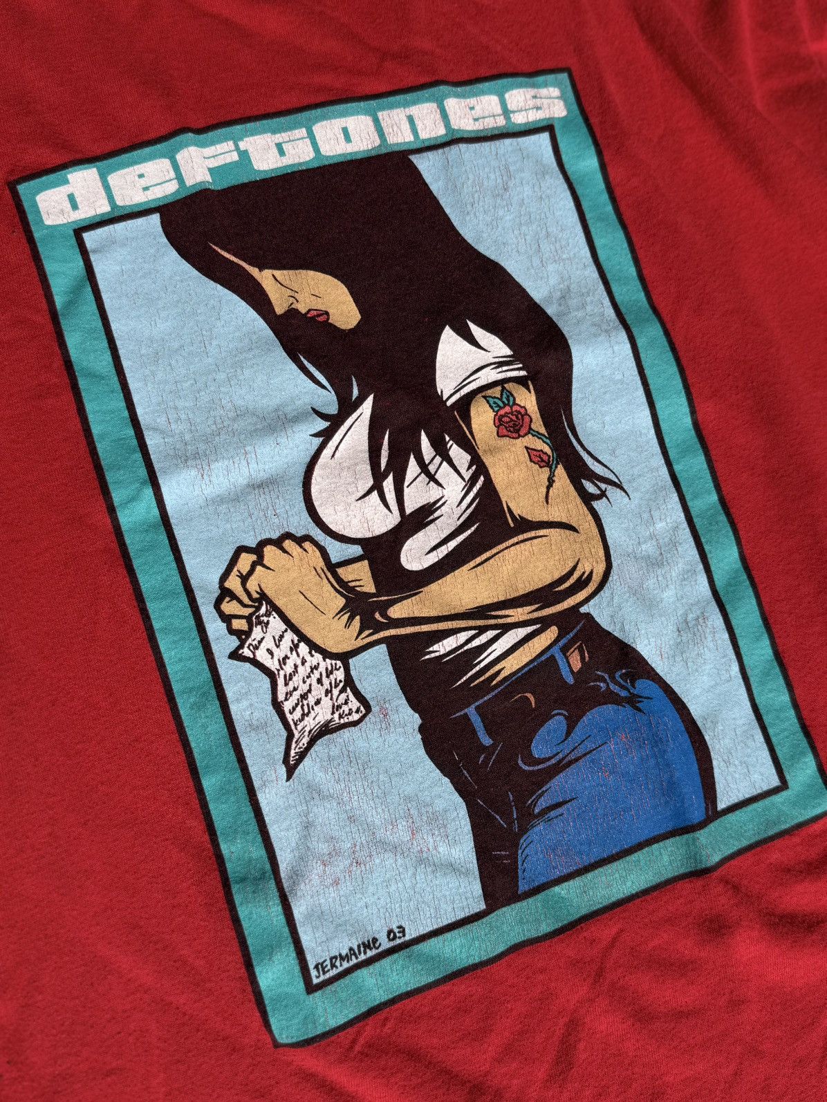 Vintage DEFTONES Vintage 2003 Jermaine Rogers print Medium Size US M / EU 48-50 / 2 - 2 Thumbnail