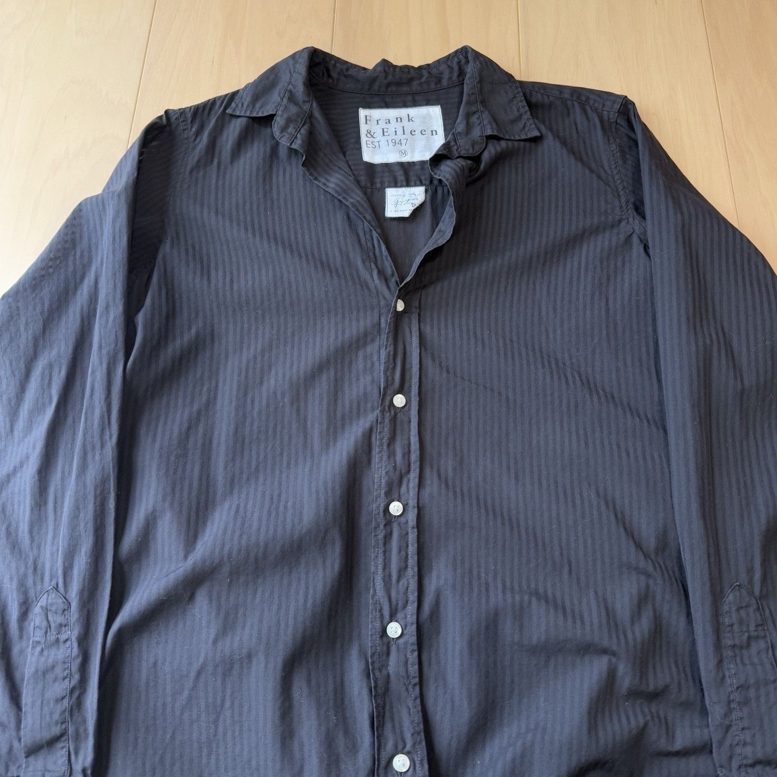 Frank & Eileen Frank & Eileen Shirt Medium Black Striped Greyson Button Up Size M / US 6-8 / IT 42-44 - 3 Thumbnail