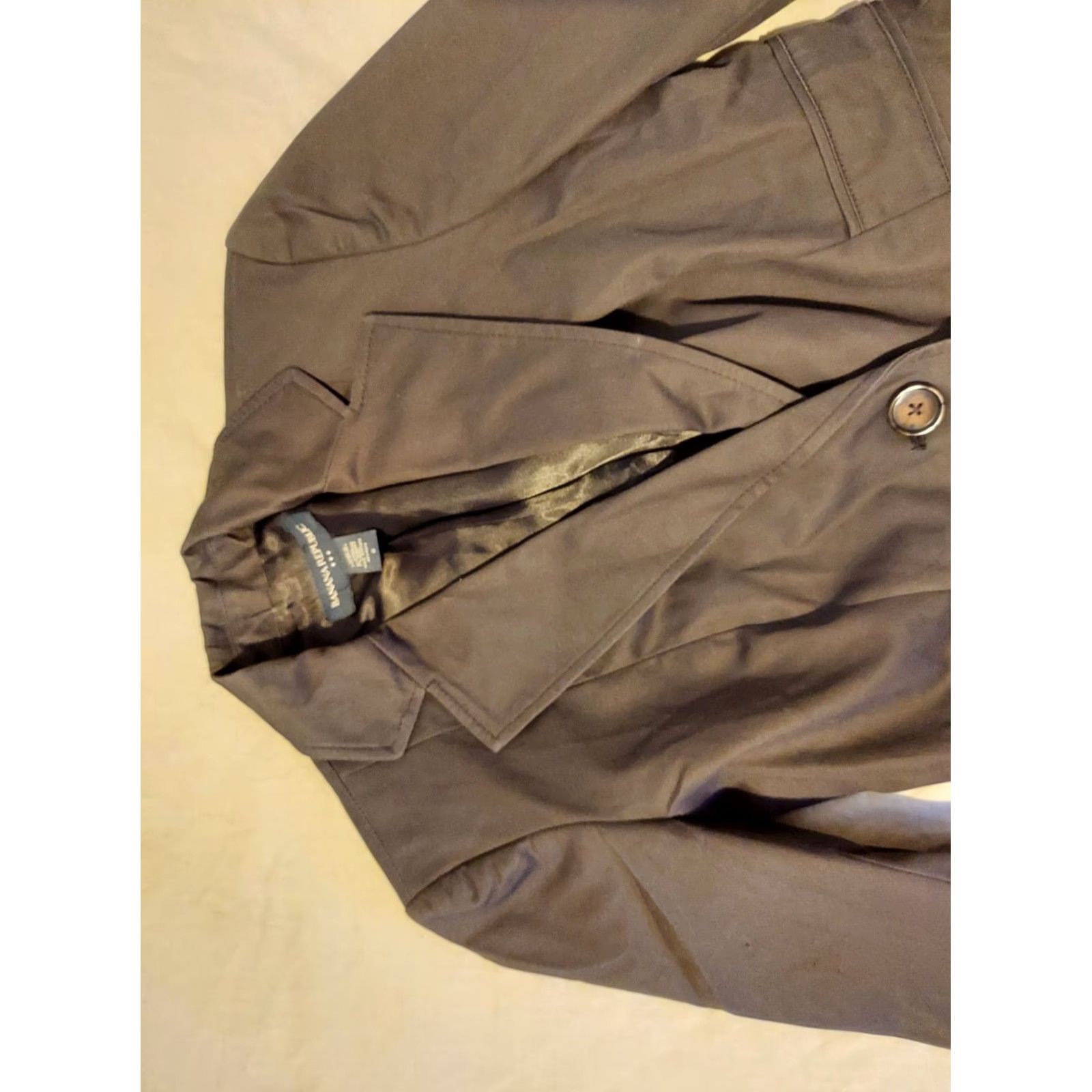 Banana Republic Womens Banana Republic Blazer Jacket Gray 0 Cotton Regular Womens Blazer 0 Gray Basic Jacket Size XS / US 0-2 / IT 36-38 - 6 Thumbnail