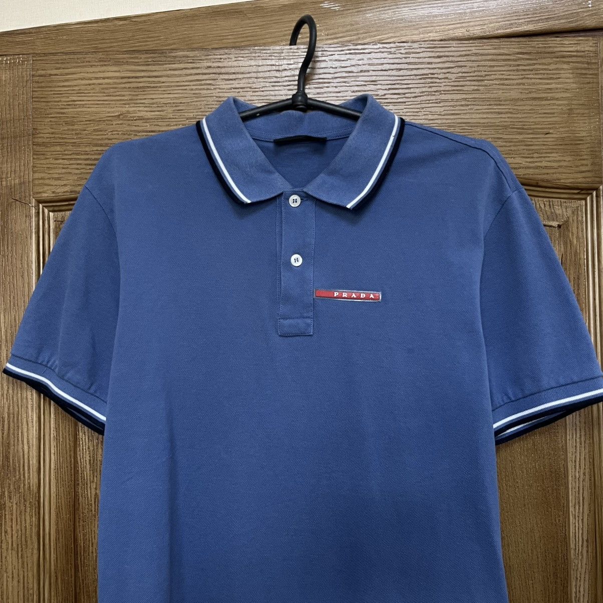 Prada Vintage Prada Polo T-Shirt Red Tab Size US L / EU 52-54 / 3 - 3 Thumbnail
