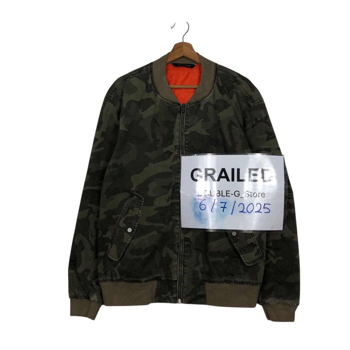 Japanese Brand 📌Vintage Bomber Jacket Camouflage Design Zara Man Size US M / EU 48-50 / 2 - 1 Thumbnail