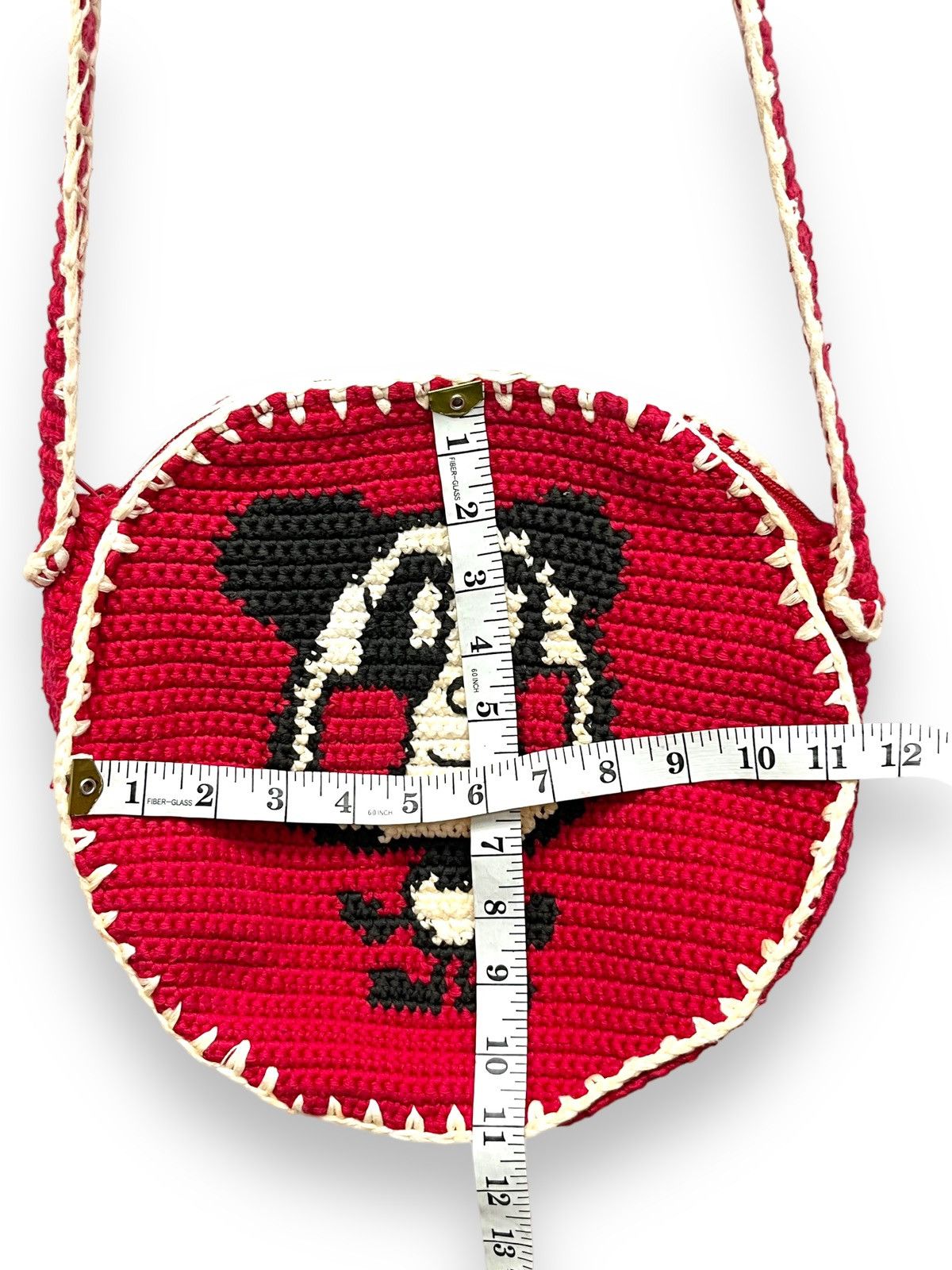 Super Lovers 🔥 MERRY SUPER LOVERS JAPAN Crochet Knitted Round Sling Bag Size ONE SIZE - 14 Thumbnail